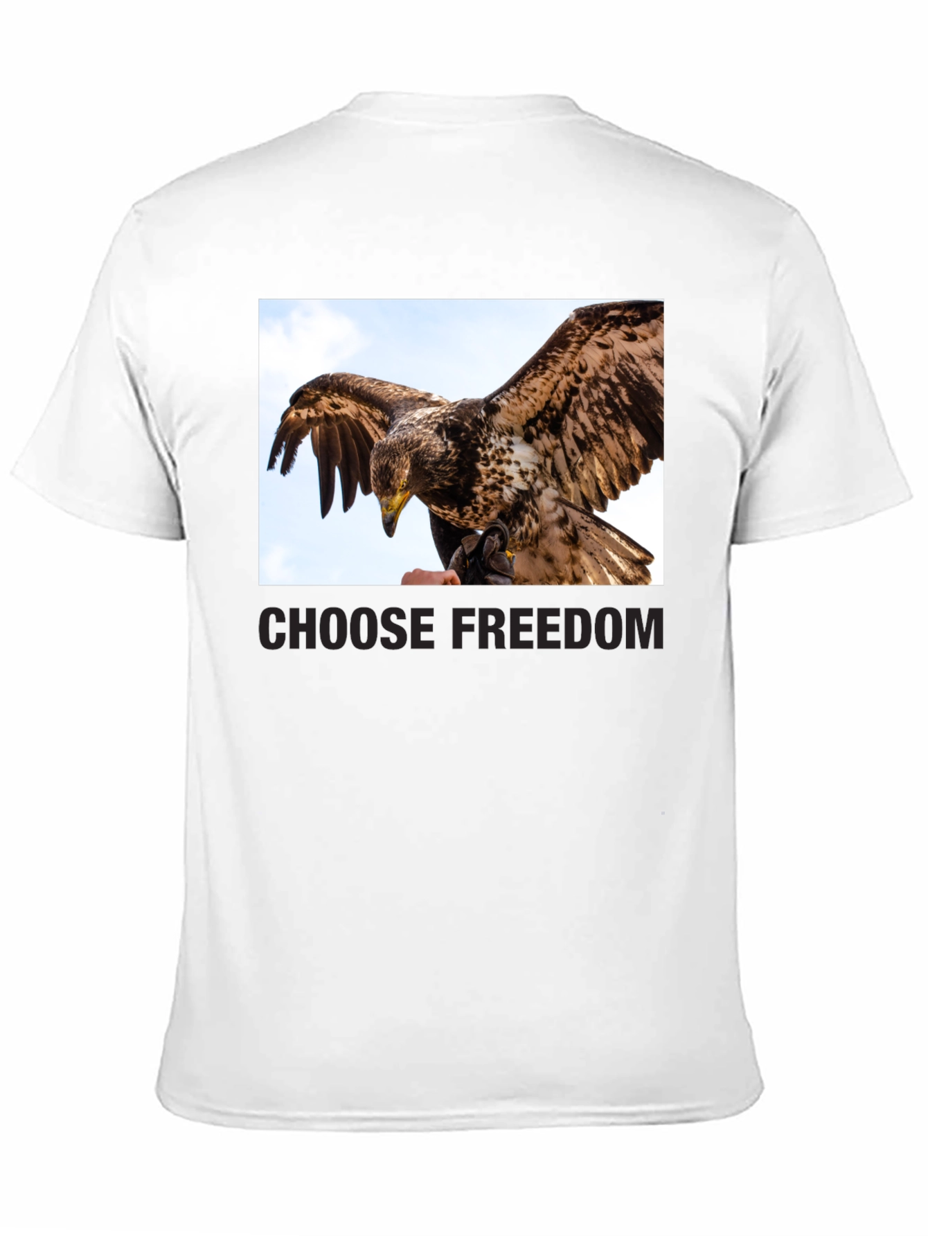 Black Choose Freedom Eagle Graphic Tee view 11