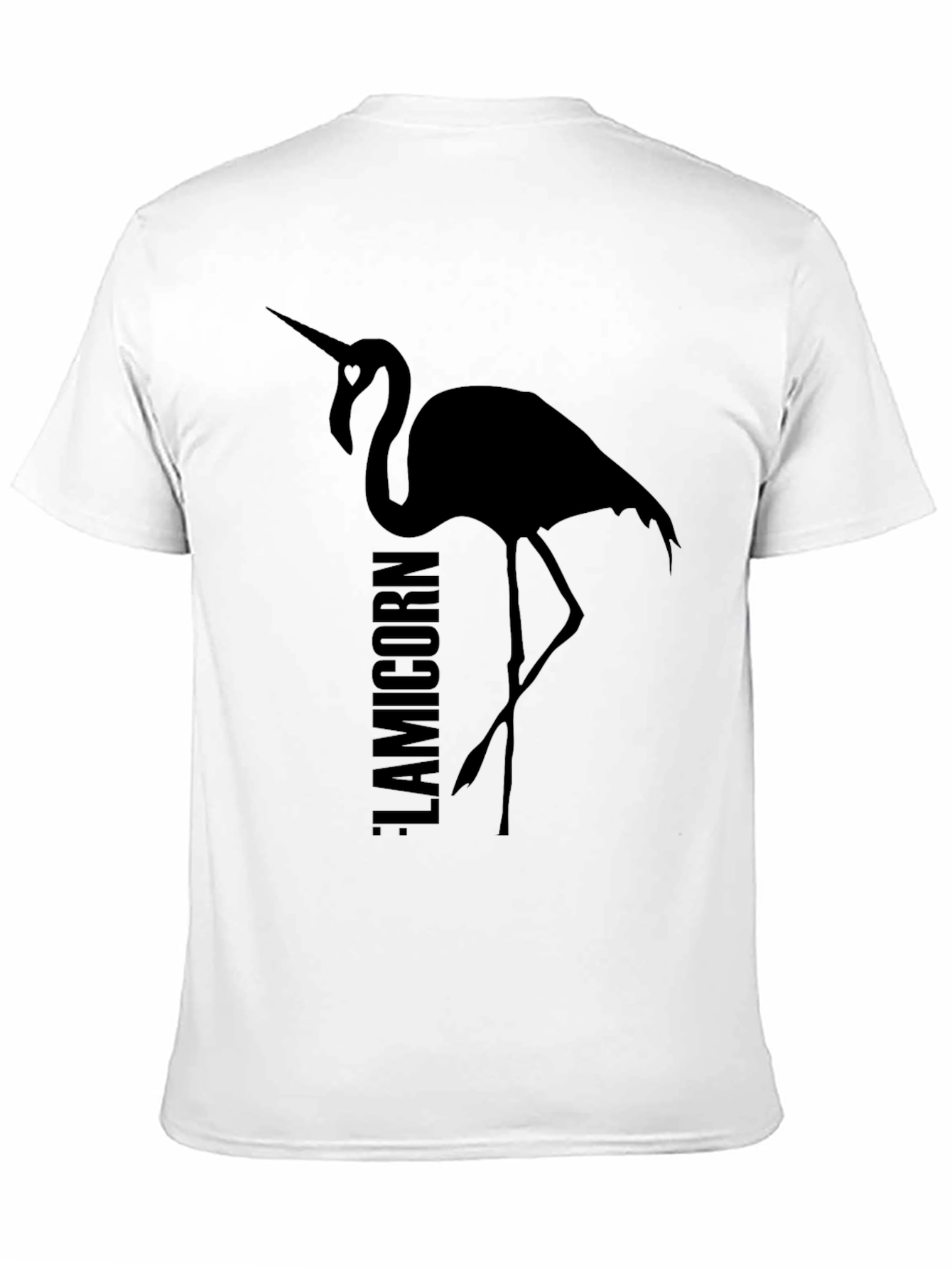Black Flamicorn T-Shirt - Unique Graphic Tee view 11