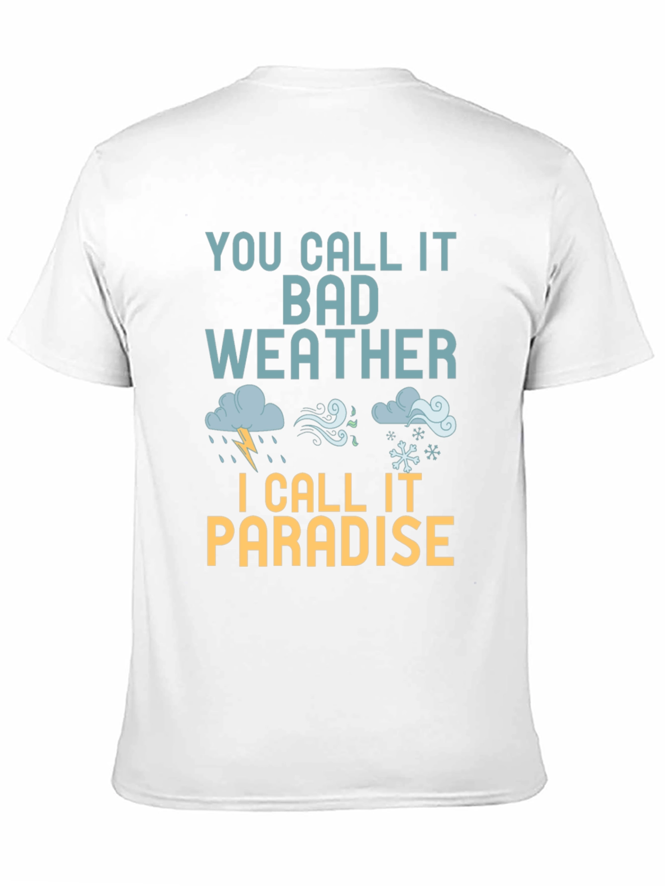 Black Bad Weather Paradise T-Shirt view 11