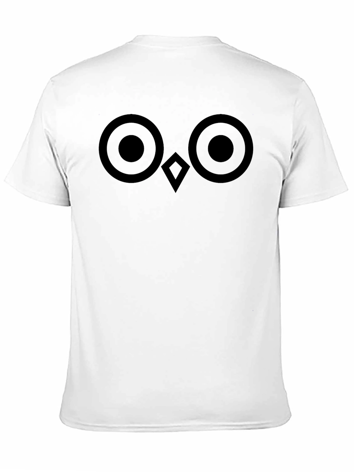 Black Owl Face Graphic Tee - Classic Black T-Shirt view 11
