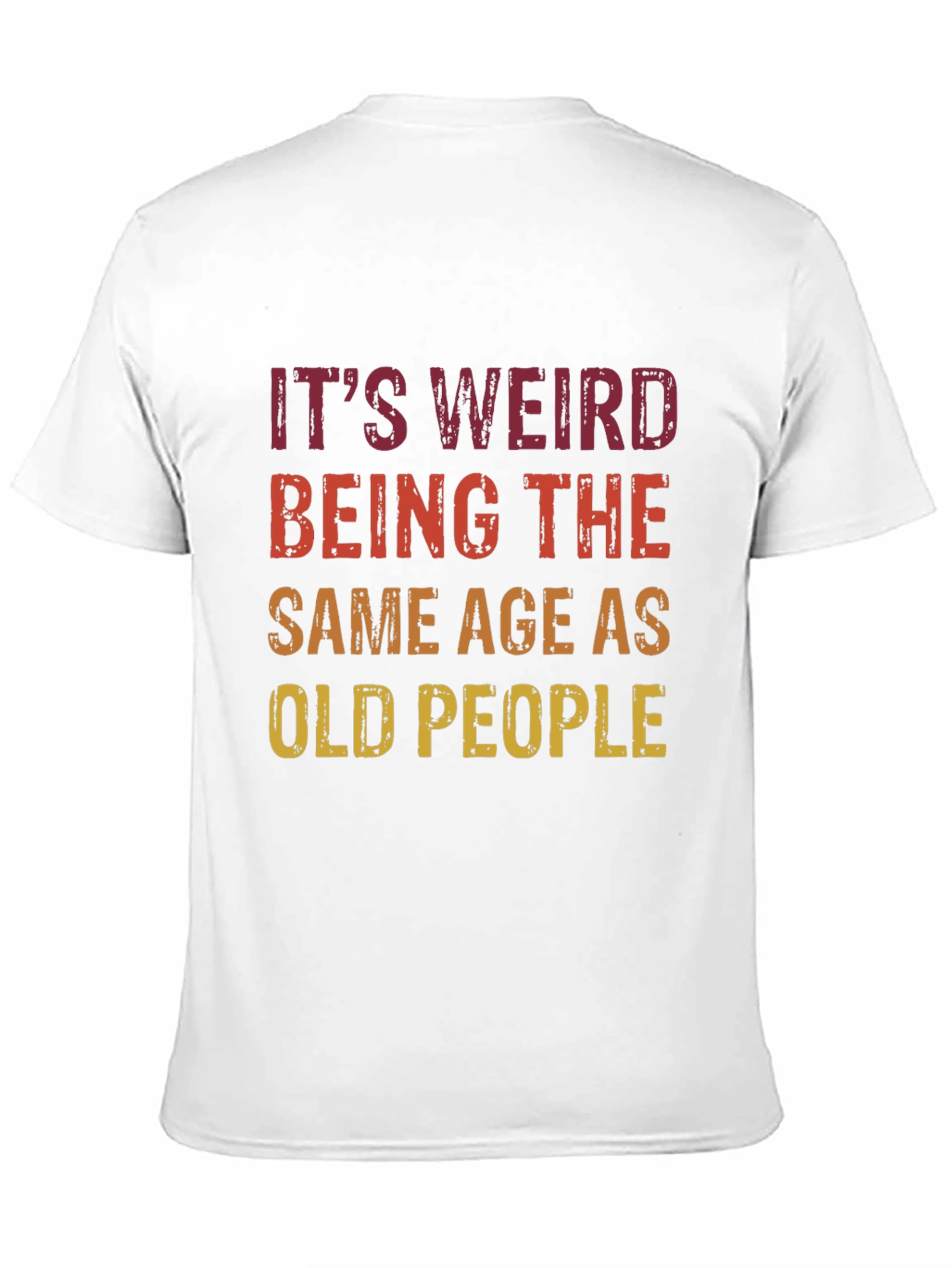 Black Funny 'Same Age as Old People' Graphic Tee view 11