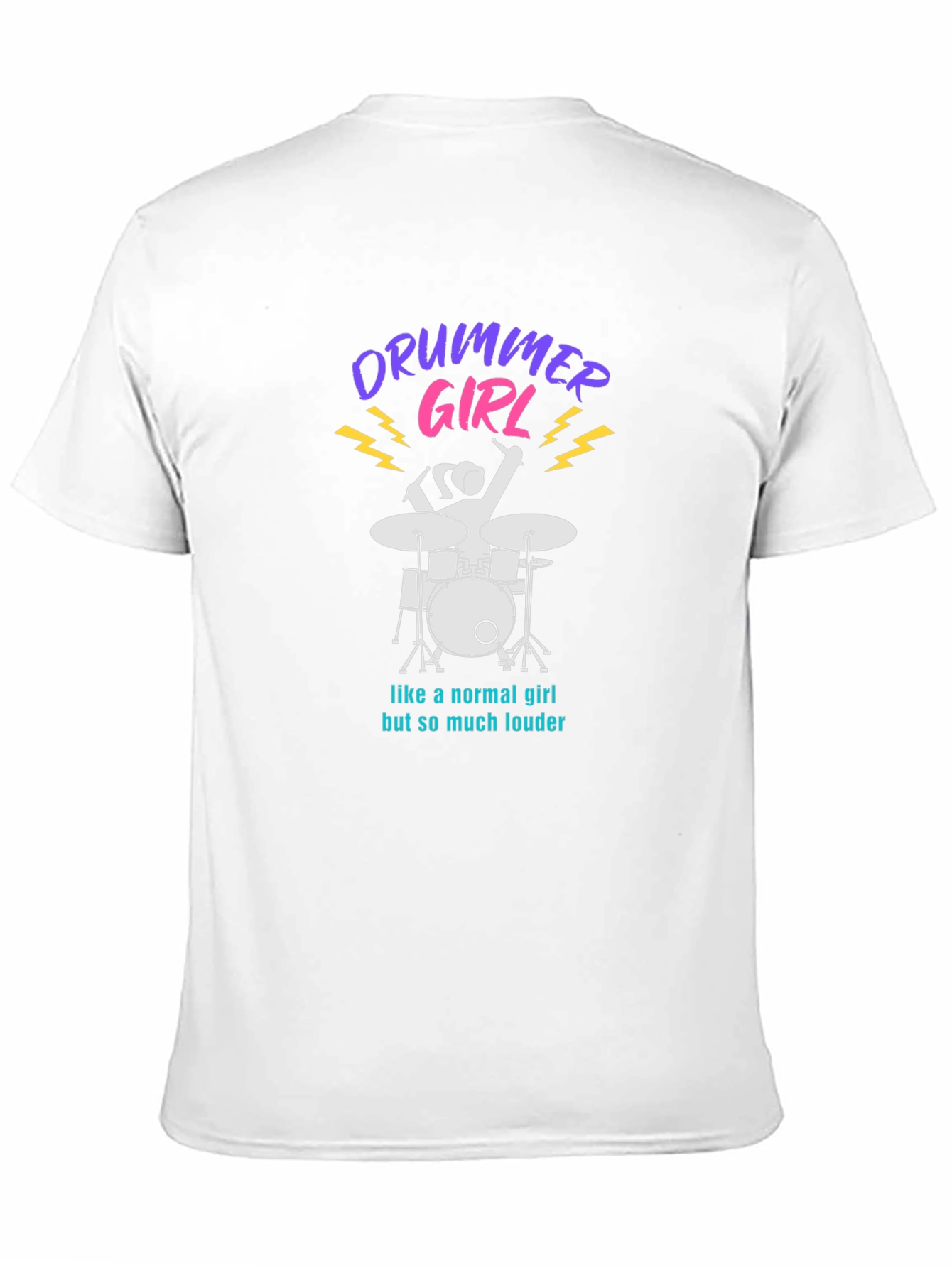 Drummer Girl Graphic Tee - Loud & Proud! - 11