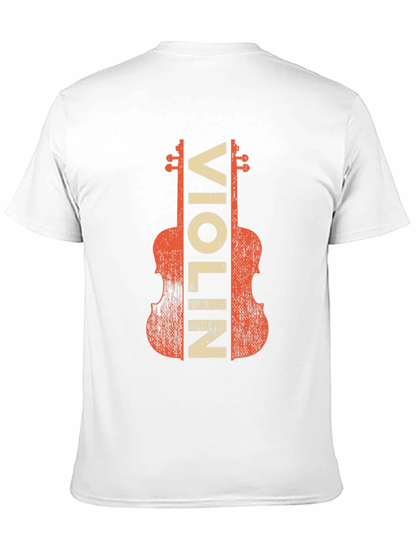 Black Vintage Violin Graphic Tee - Musician T-Shirt view 11