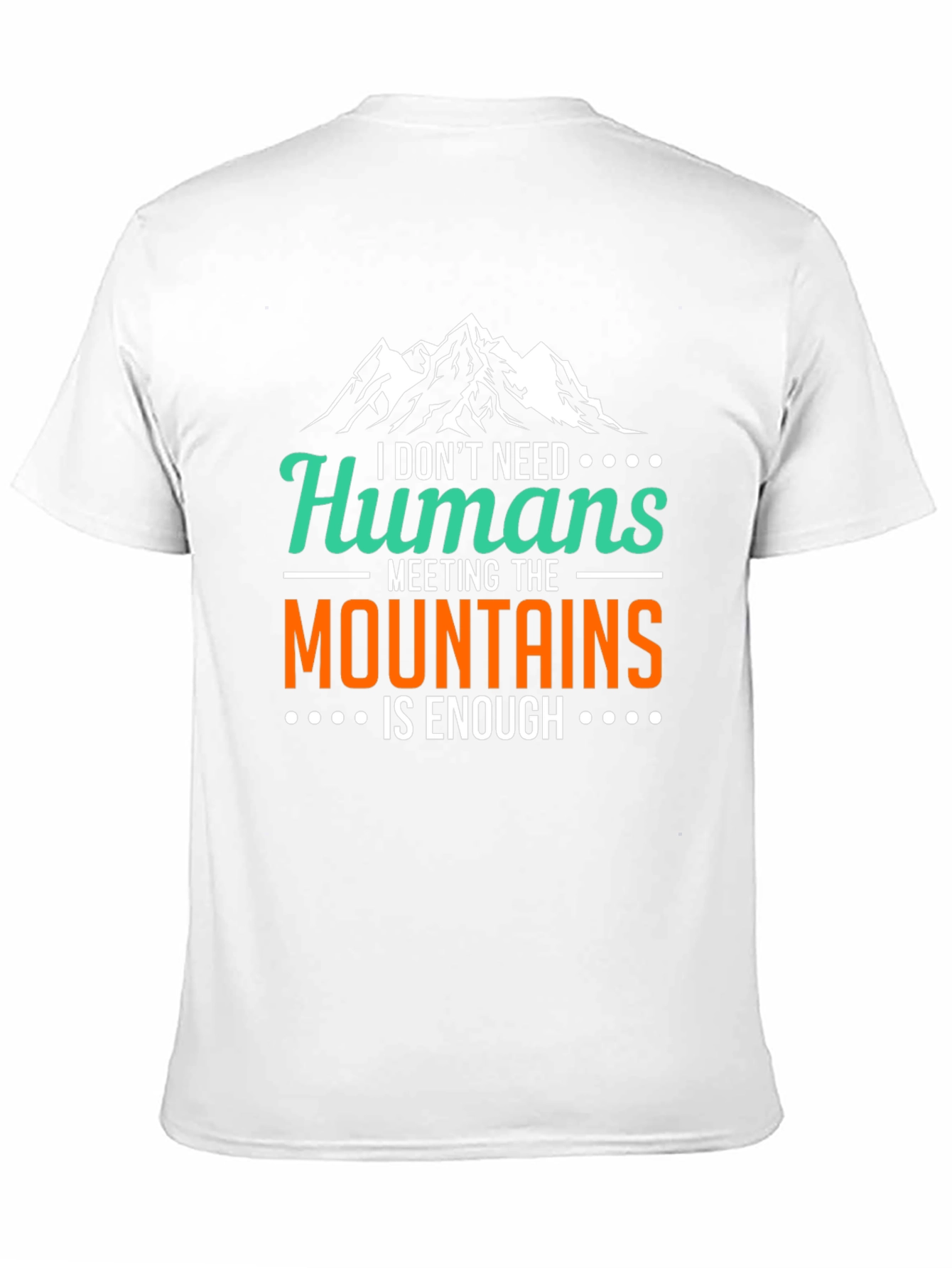 Black Mountain Lover Graphic Tee - I Don't Need Humans view 11