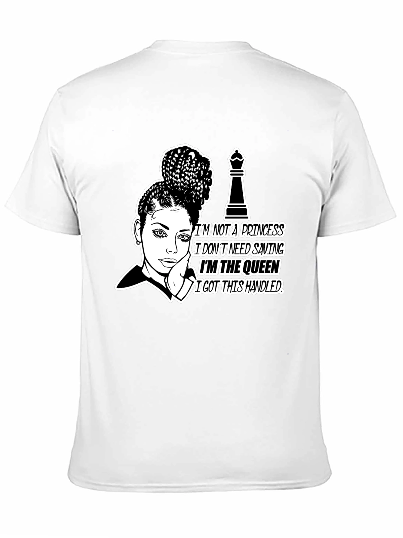 Black Queen Graphic Tee - Empowering Chess Queen view 11