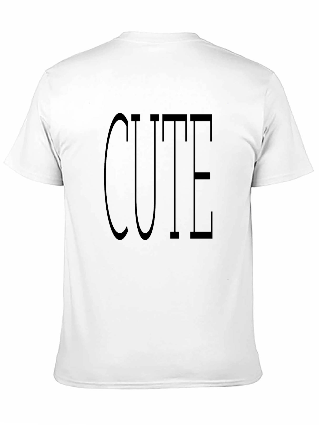 Black Cute Graphic Print Black Crew Neck T-Shirt view 11