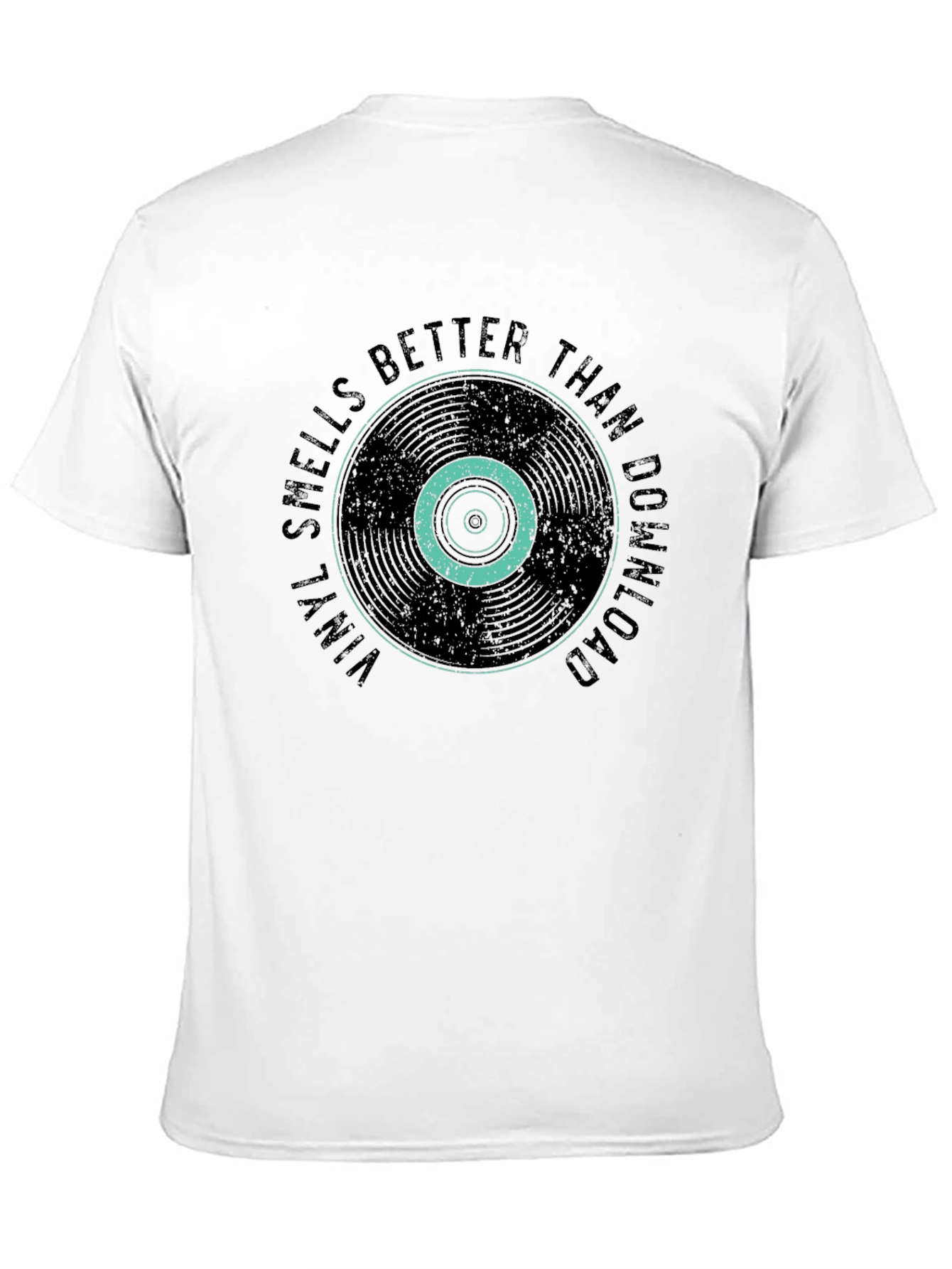 Black Vinyl Smells Better Than Download Black T-Shirt view 11
