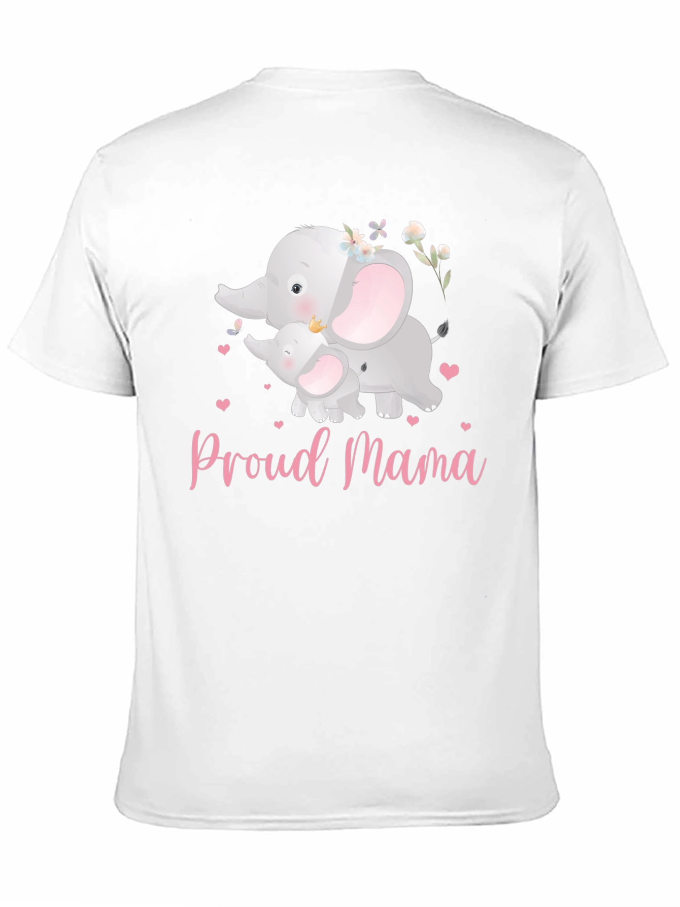 Black Proud Mama Elephant T-Shirt view 11