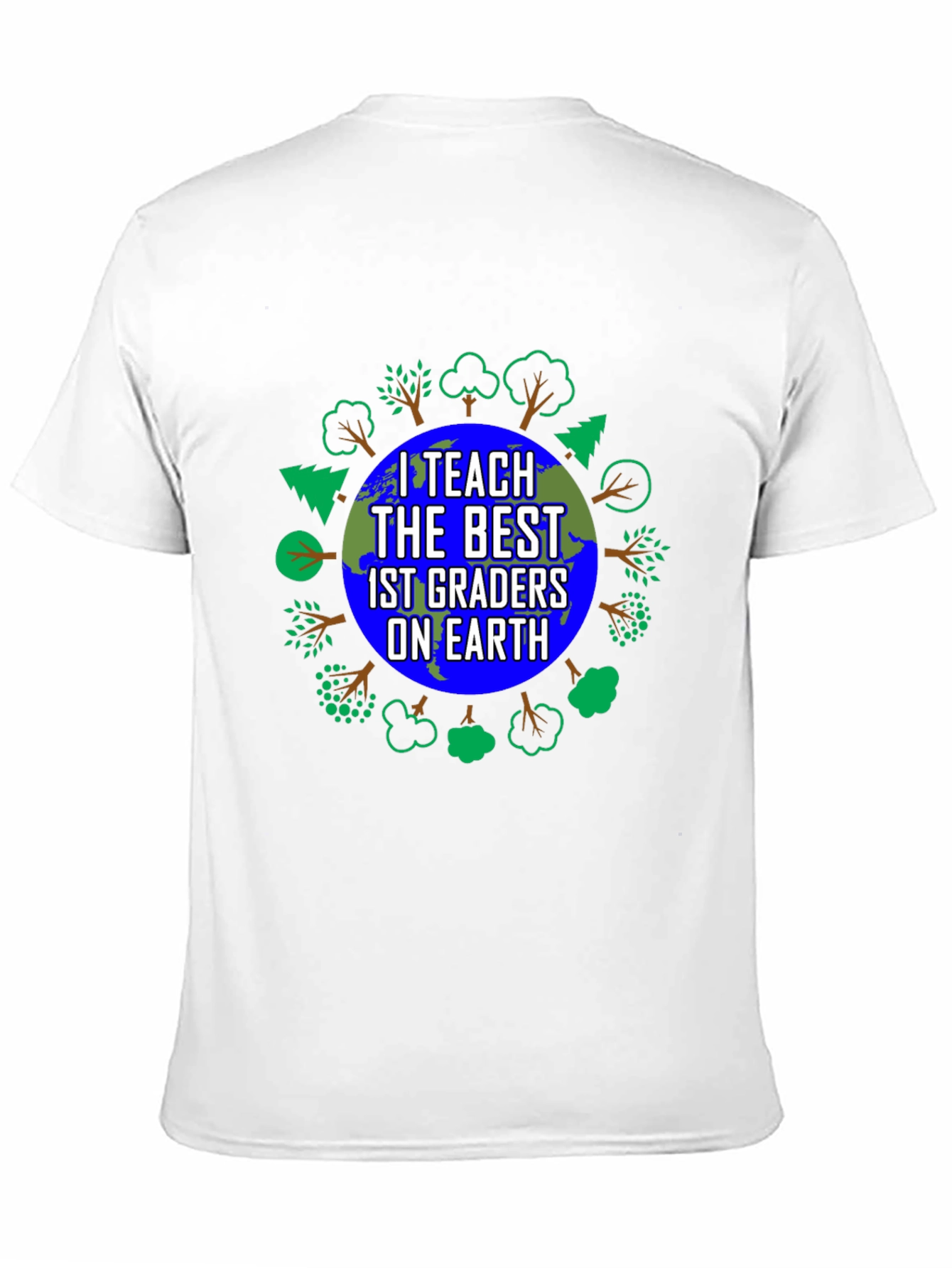 Black I Teach the Best 1st Graders on Earth T-Shirt view 11