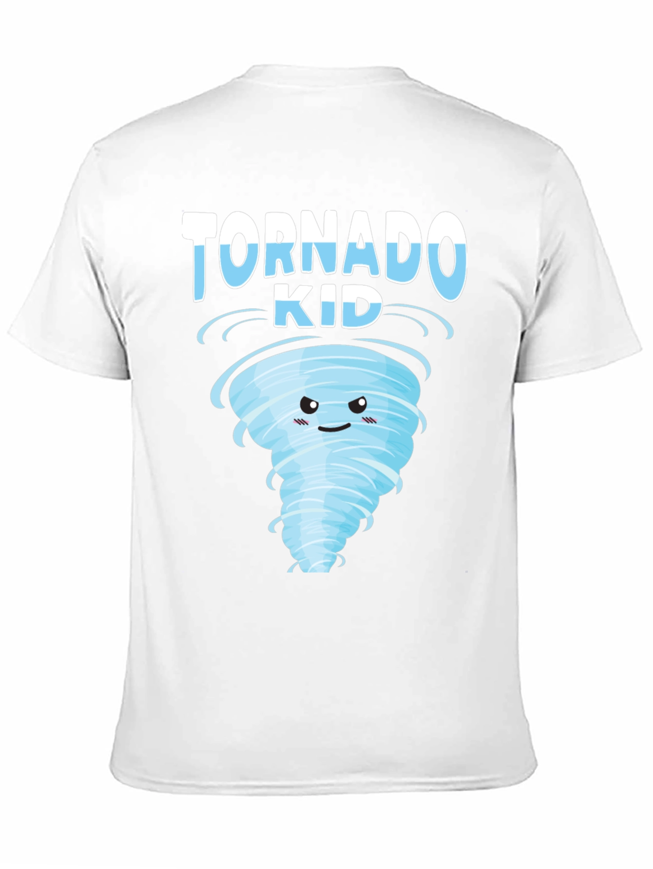 Black Tornado Kid Graphic T-Shirt - Weather Cartoon Tee view 11