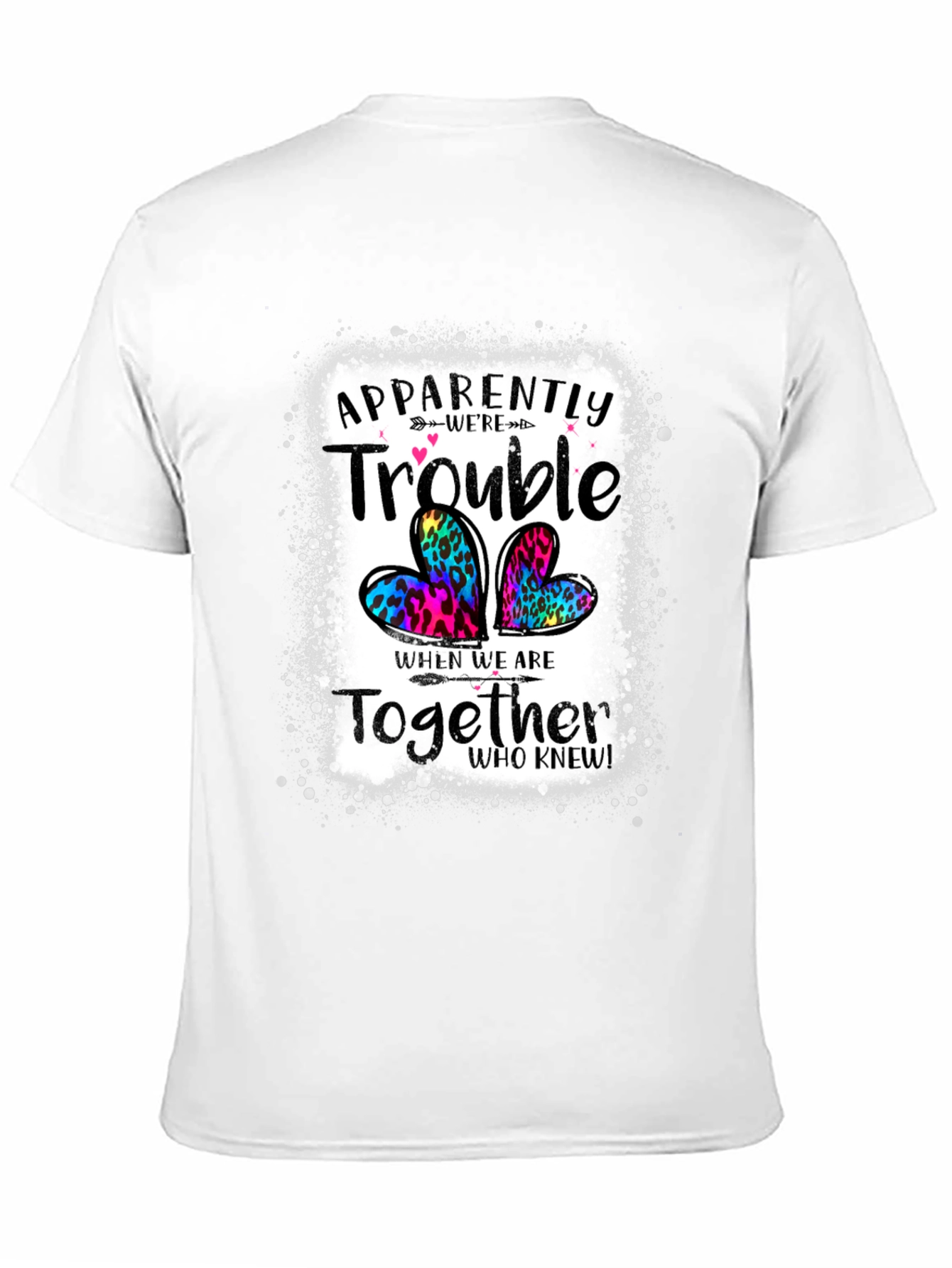 Black Apparently Trouble Together Graphic Tee view 11