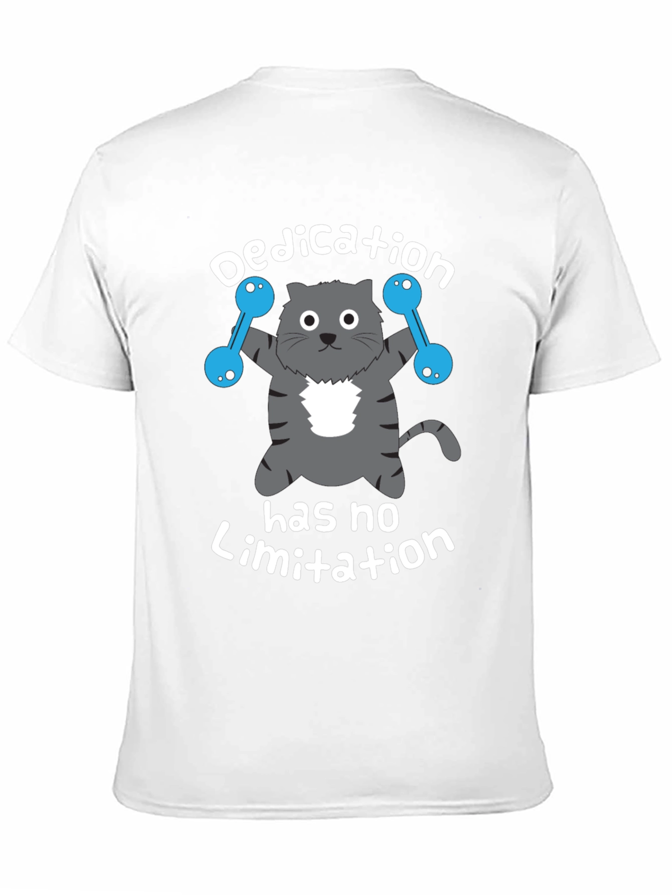 Black Dedication Cat Workout T-Shirt view 11