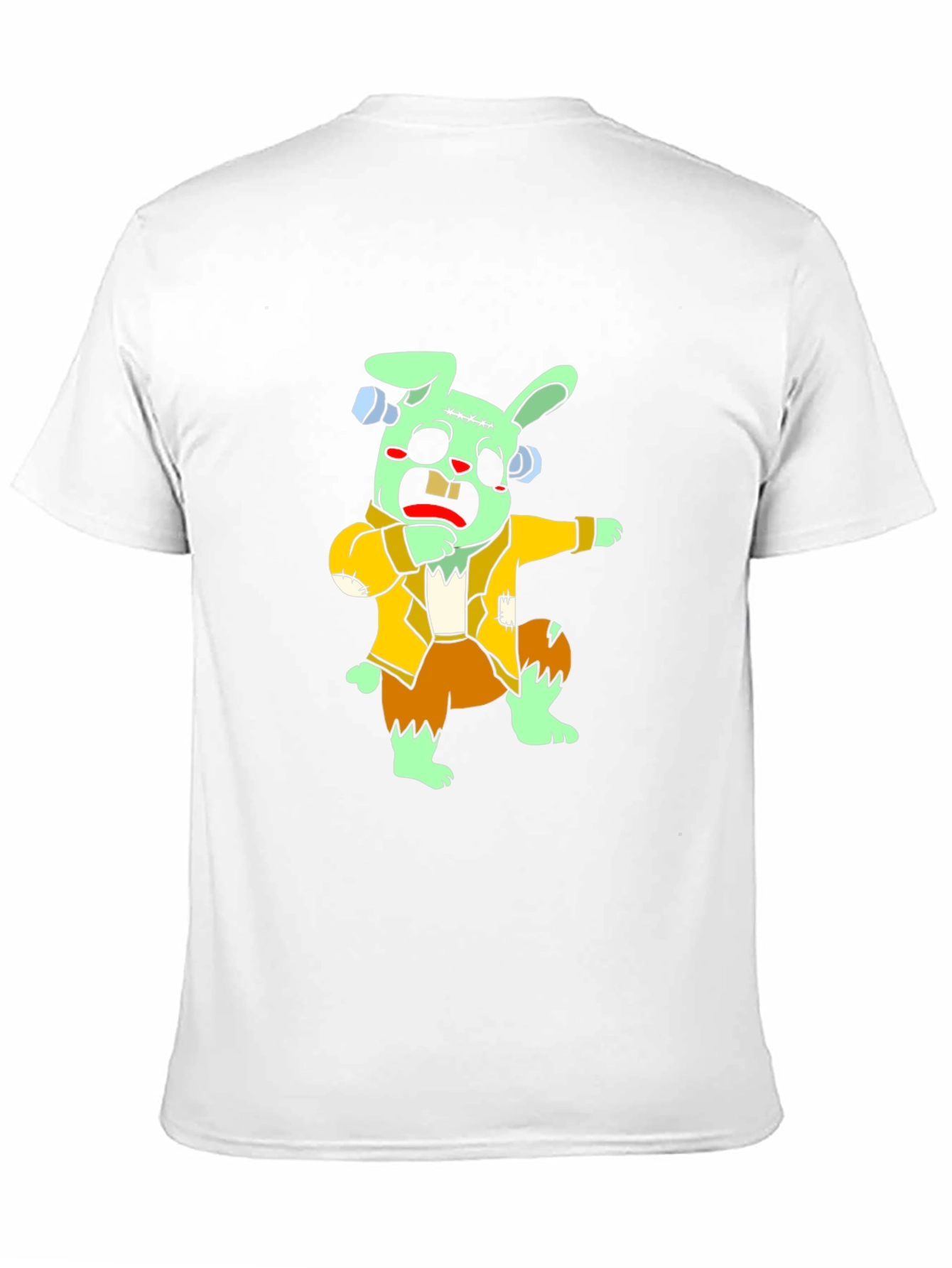 Black Zombie Bunny Dab T-Shirt view 11