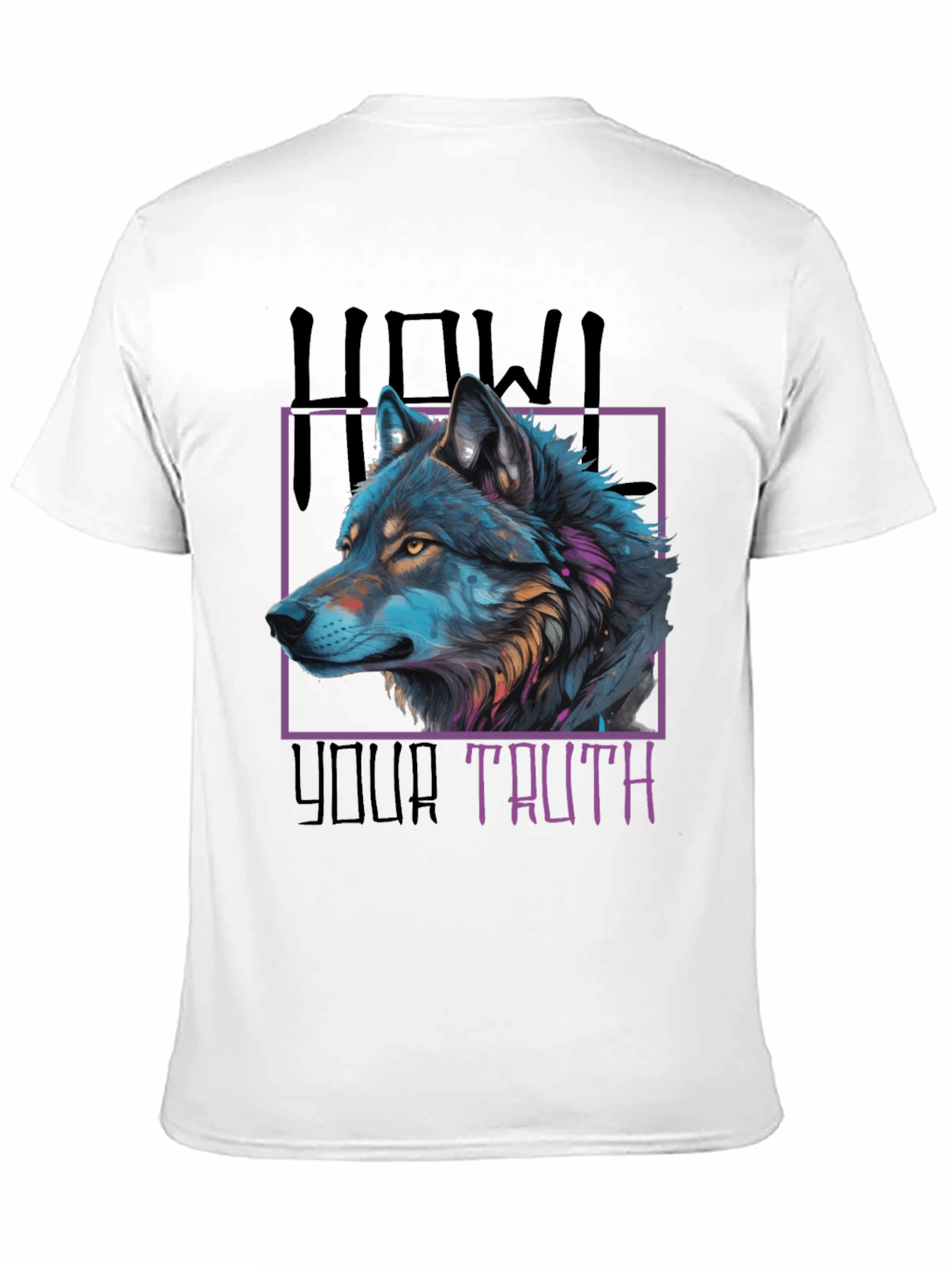 Black Howl Your Truth Wolf Graphic Tee - Black view 11