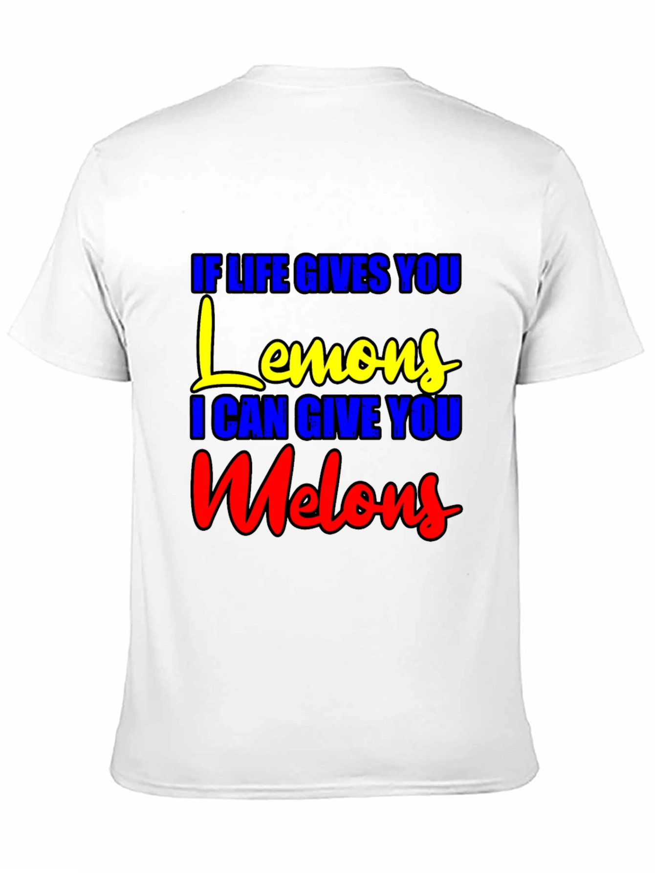 Black Life Gives You Lemons, Melons T-Shirt - Funny Graphic Tee view 11