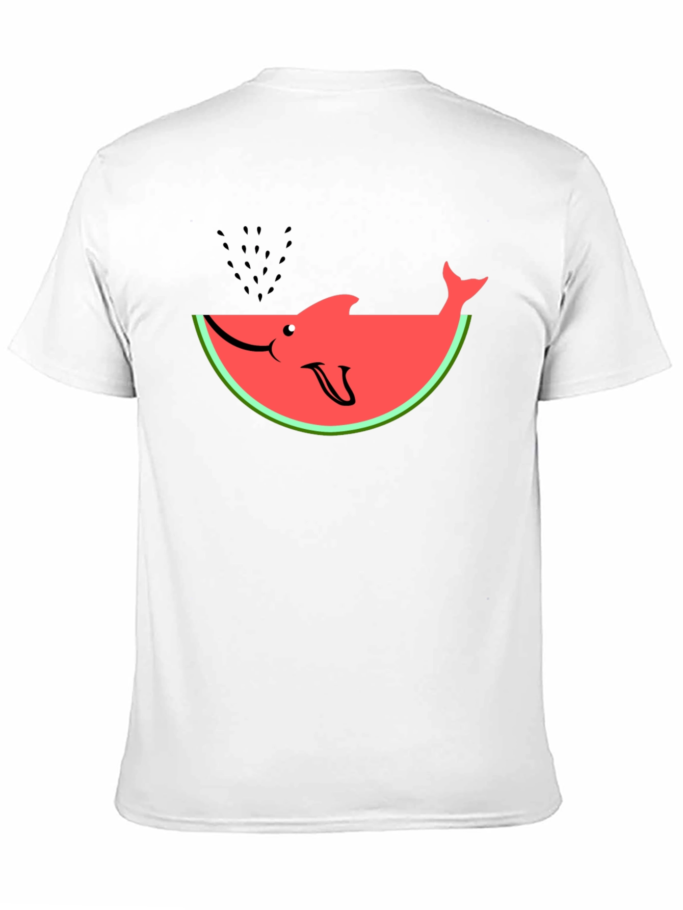 Black Watermelon Shark Graphic Tee - Summer Fun T-Shirt view 11
