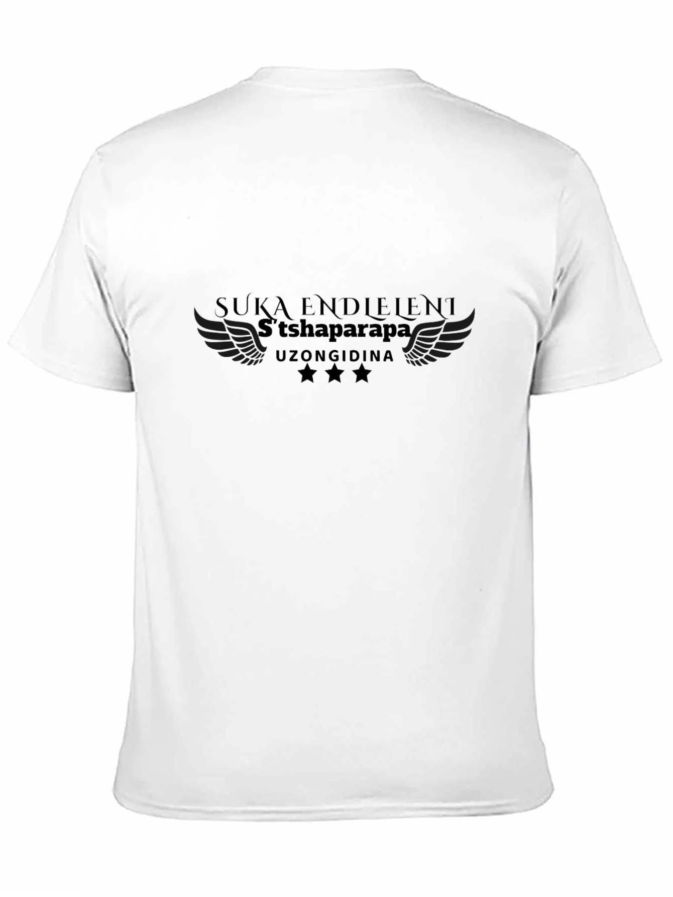 Black Stylish Black Graphic T-Shirt view 11