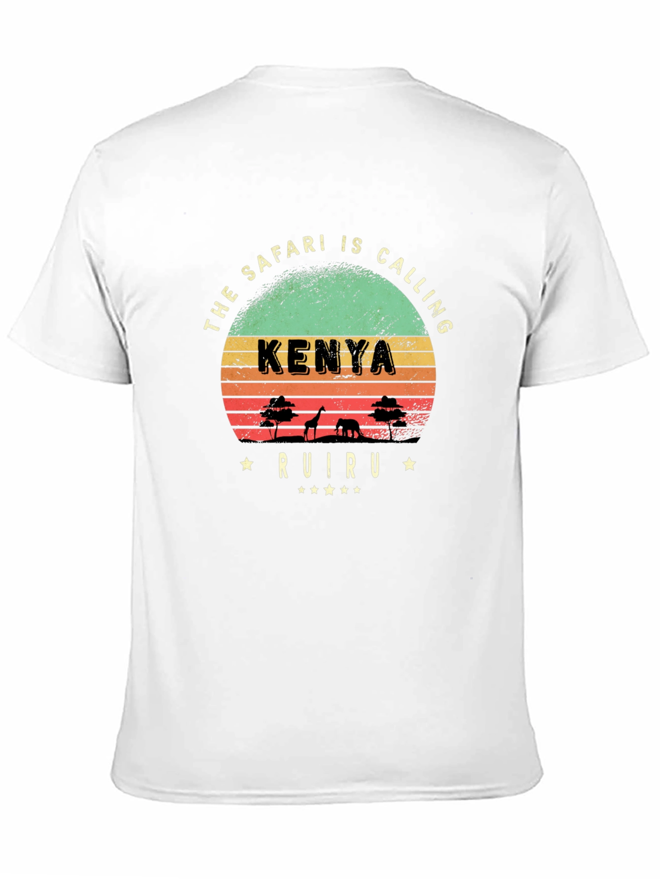 Black Kenya Safari Graphic T-Shirt view 11