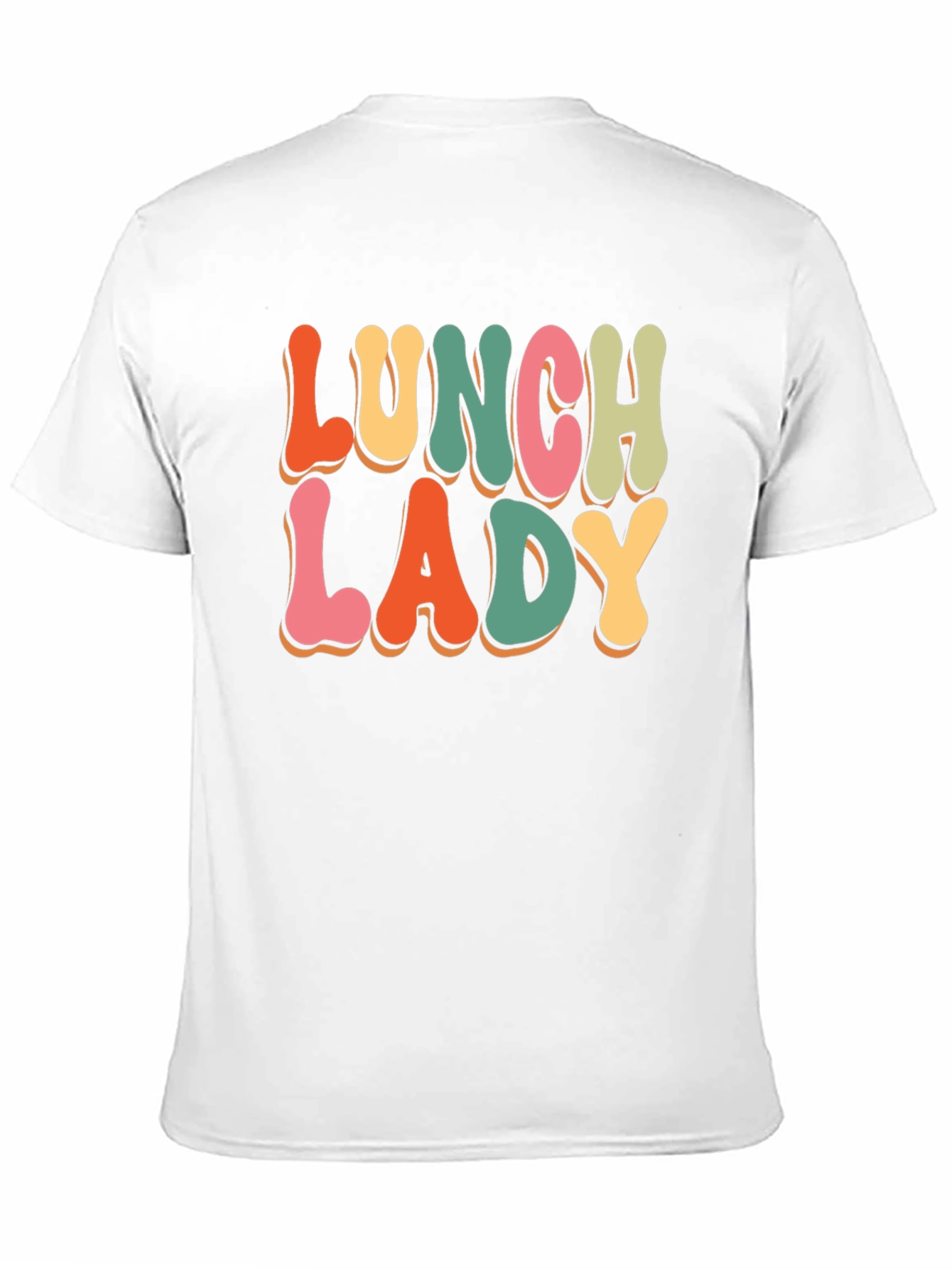 Black Lunch Lady Retro T-Shirt view 11