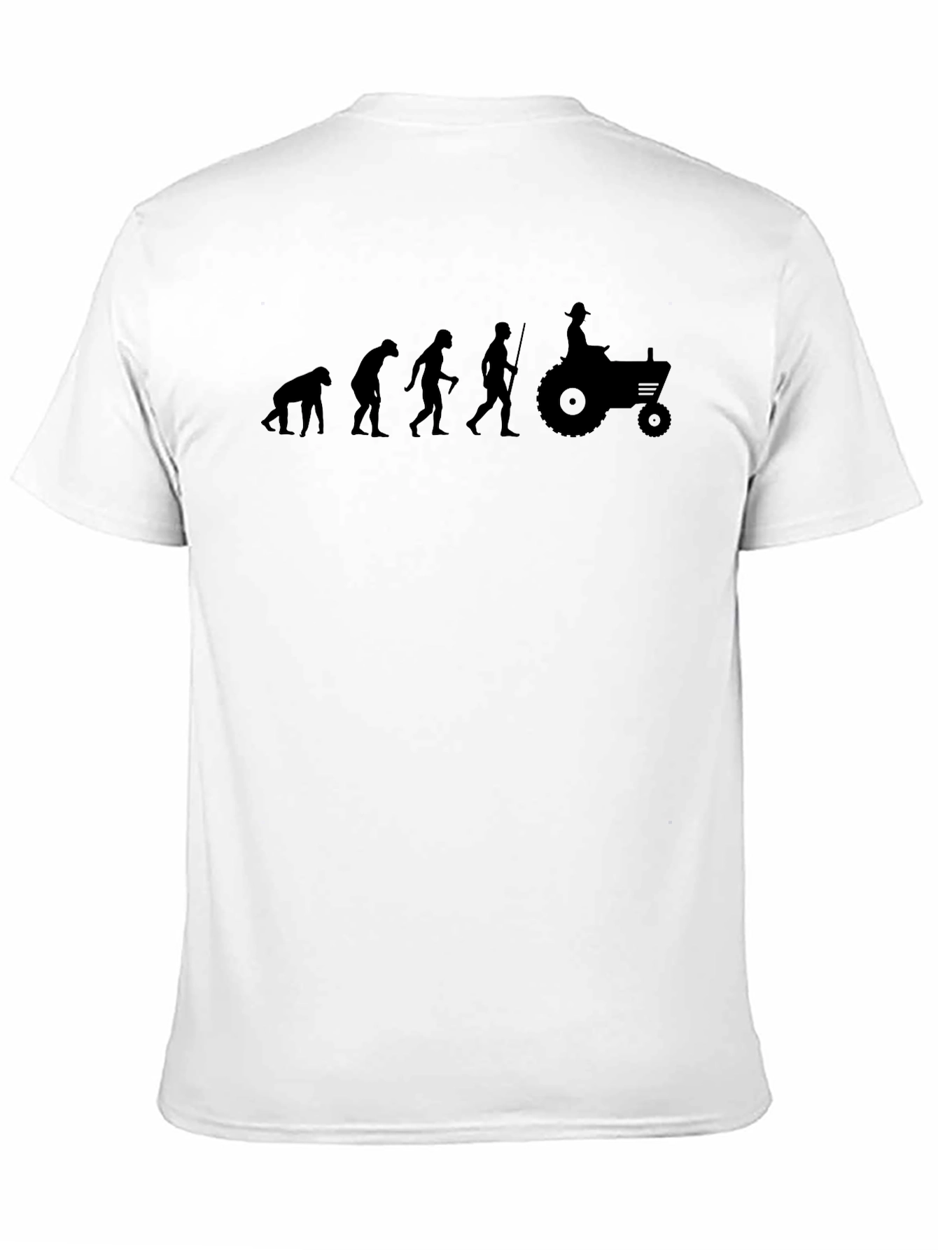 Black Evolution of Farming T-Shirt - Black Graphic Tee view 11