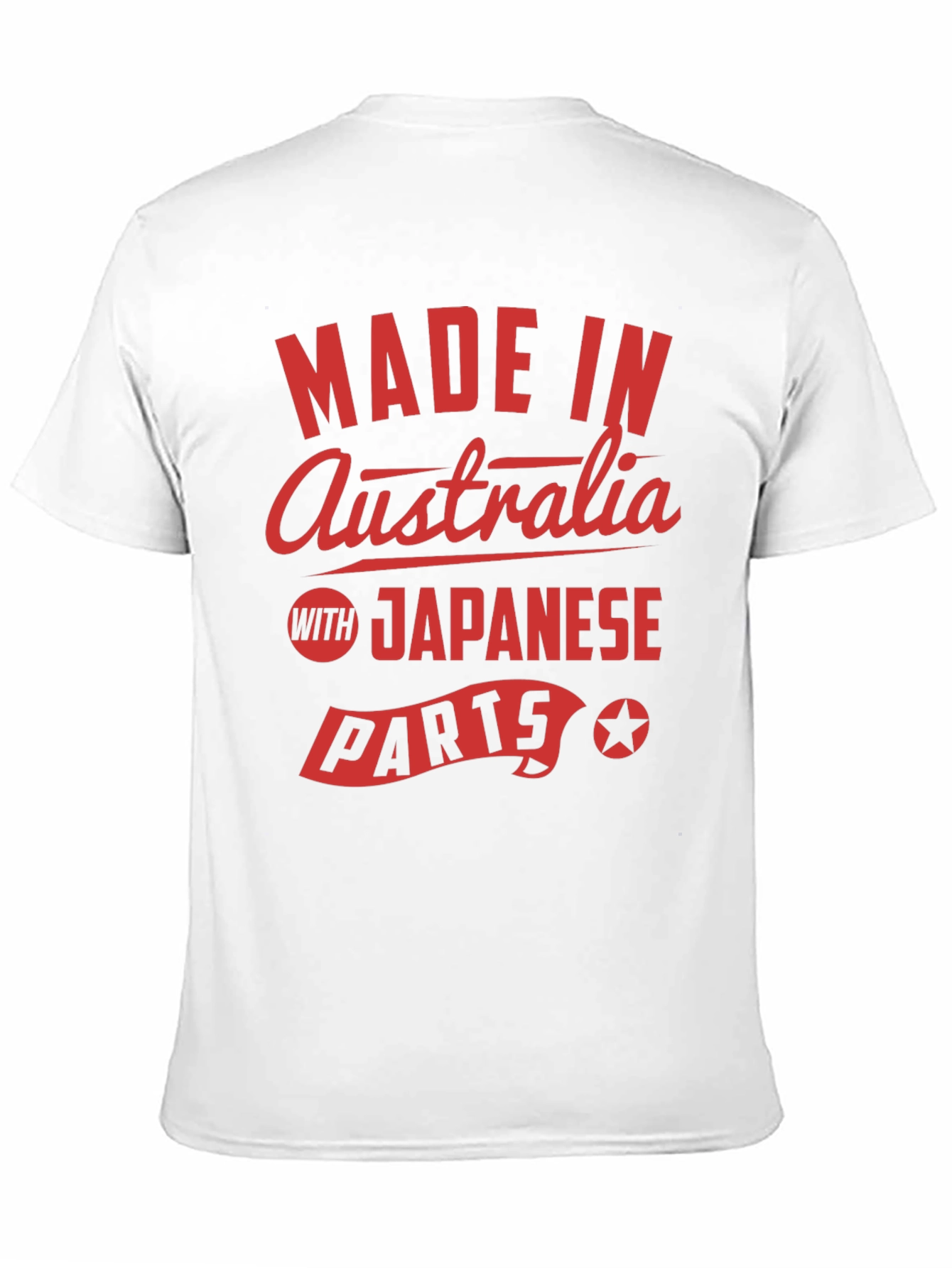 Black Made In Australia with Japanese Parts T-Shirt view 11
