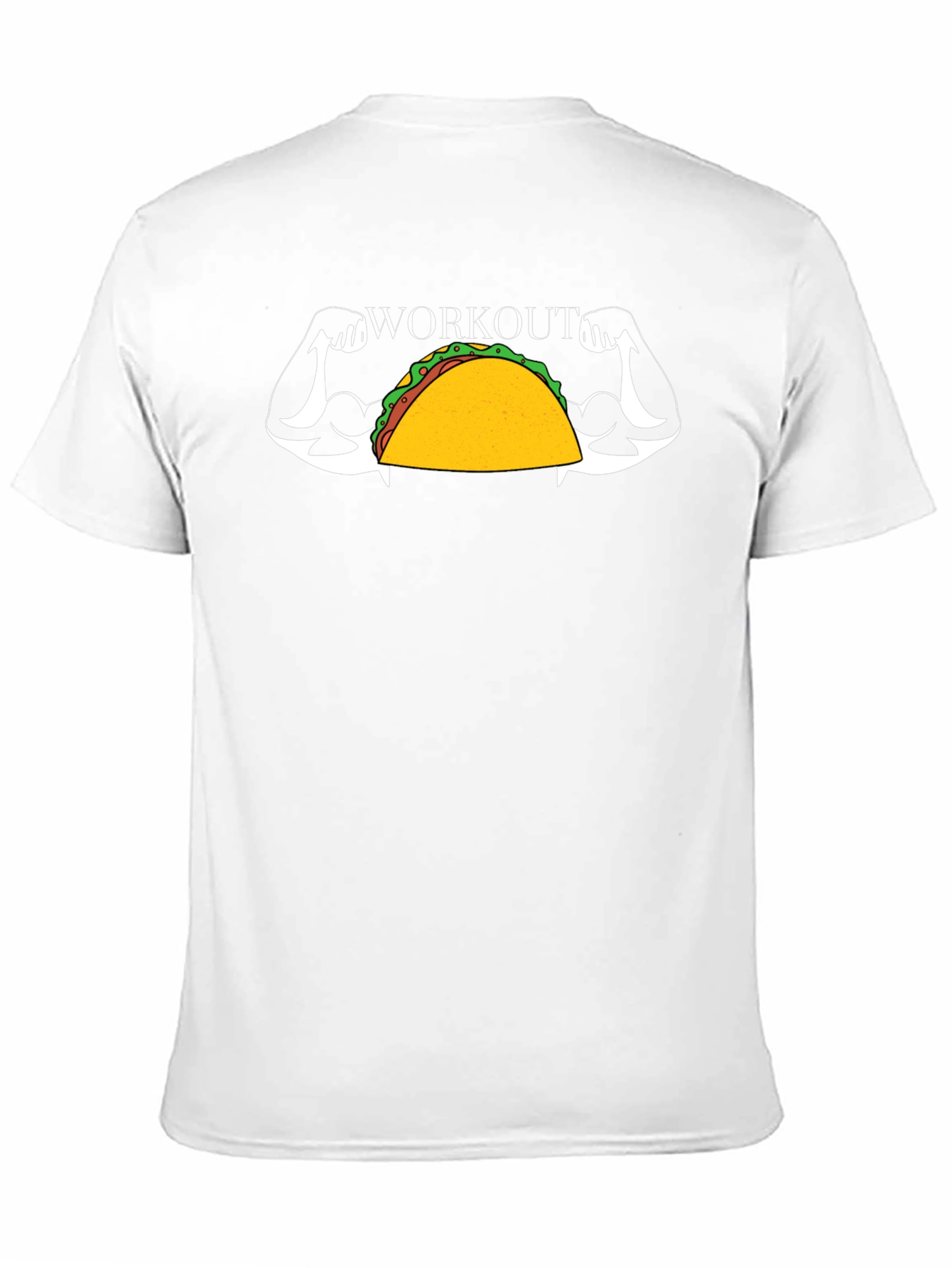 Black Taco Workout Graphic Tee Funny Gym Shirt view 11