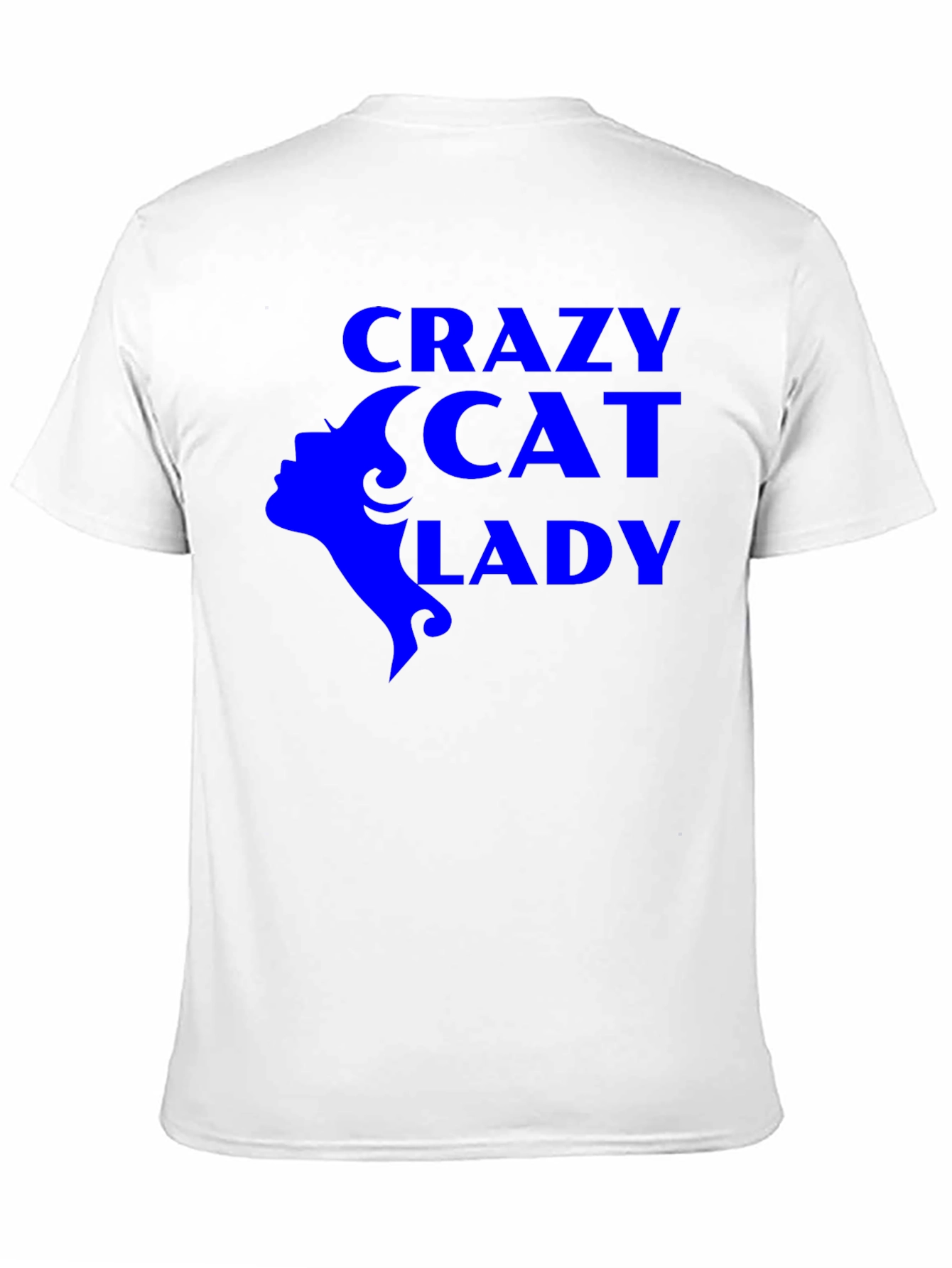 Black Crazy Cat Lady Graphic Tee - Black Unisex T-Shirt view 11