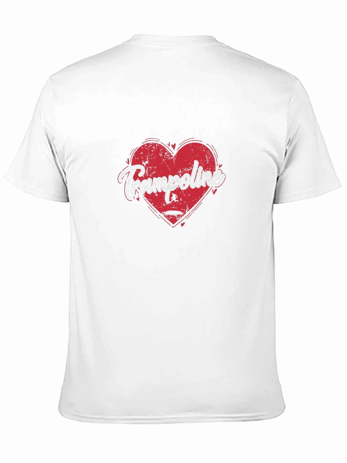 Black Trampoline Heart Graphic Tee - Soft Black Cotton view 11
