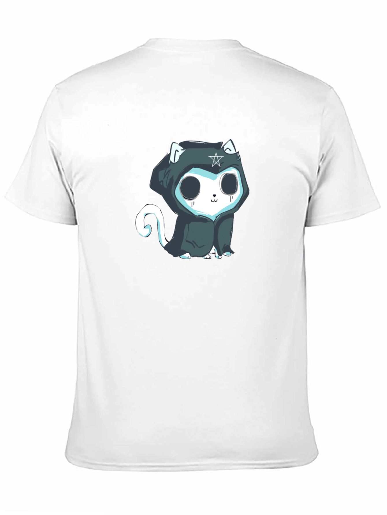 Black Gothic Cat T-Shirt view 11