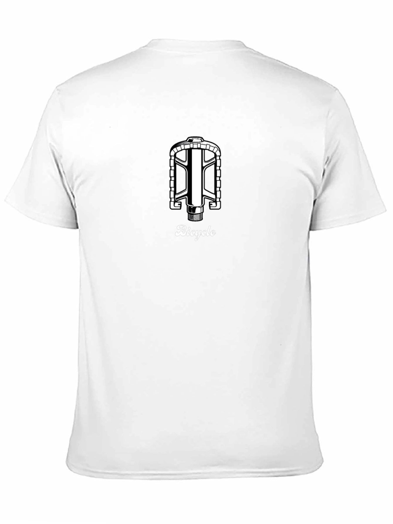 Black Bicycle Pedal Graphic Tee - Classic Design view 11
