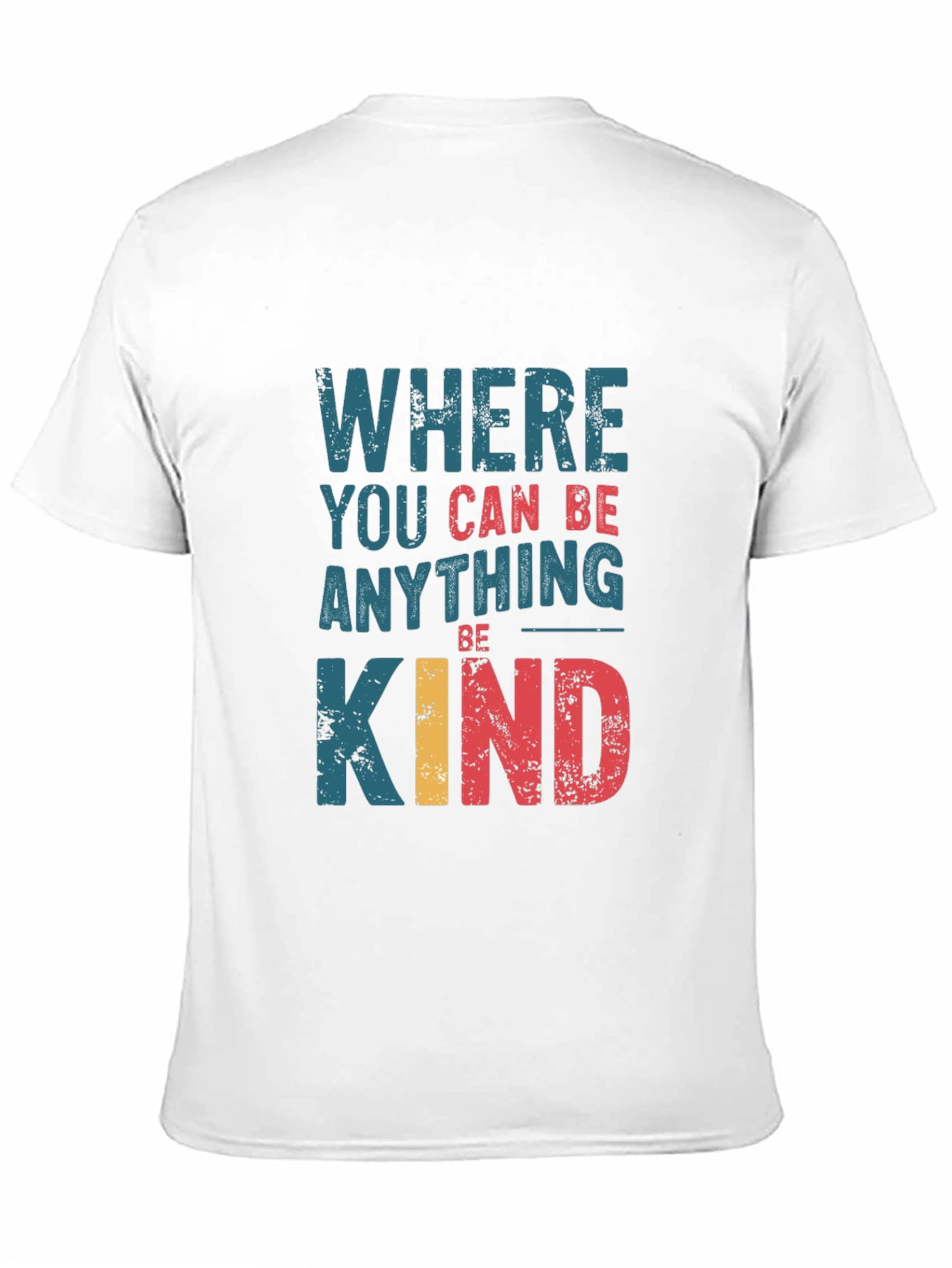 Black Where You Can Be Anything, Be Kind Graphic Tee view 11