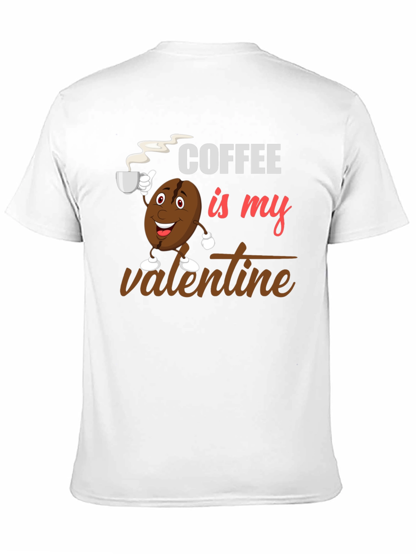 Black Coffee Is My Valentine Black Graphic T-Shirt view 11