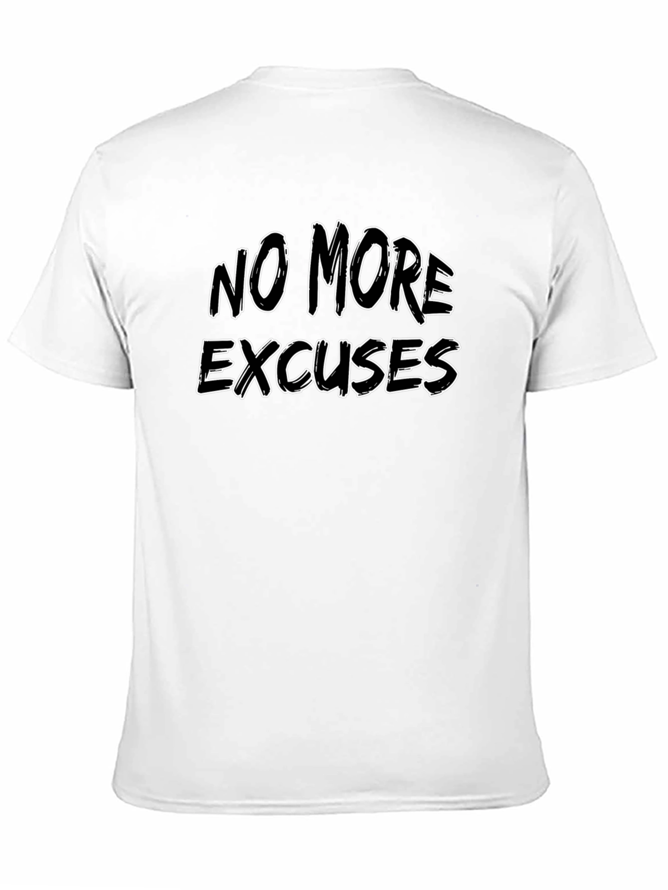 Black No More Excuses Graphic T-Shirt - Motivational Workout Tee view 11