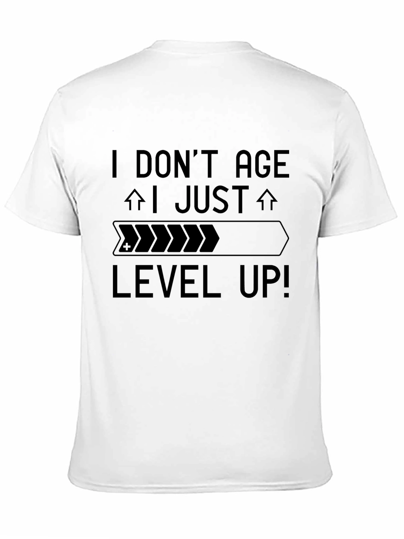 Black I Don't Age, I Level Up! Black Graphic Tee view 11