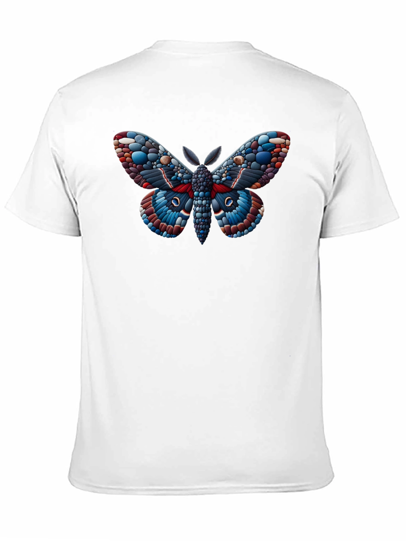 Moth Graphic Black T-Shirt - Unique Insect Design - 11