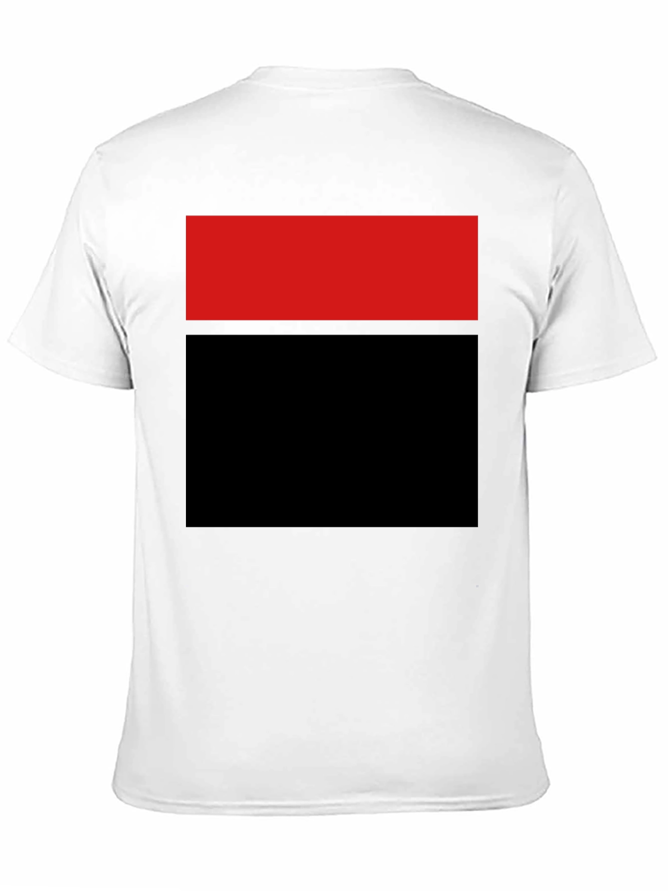 Black Bold Blocked Tee - Red and Black Graphic T-Shirt view 11