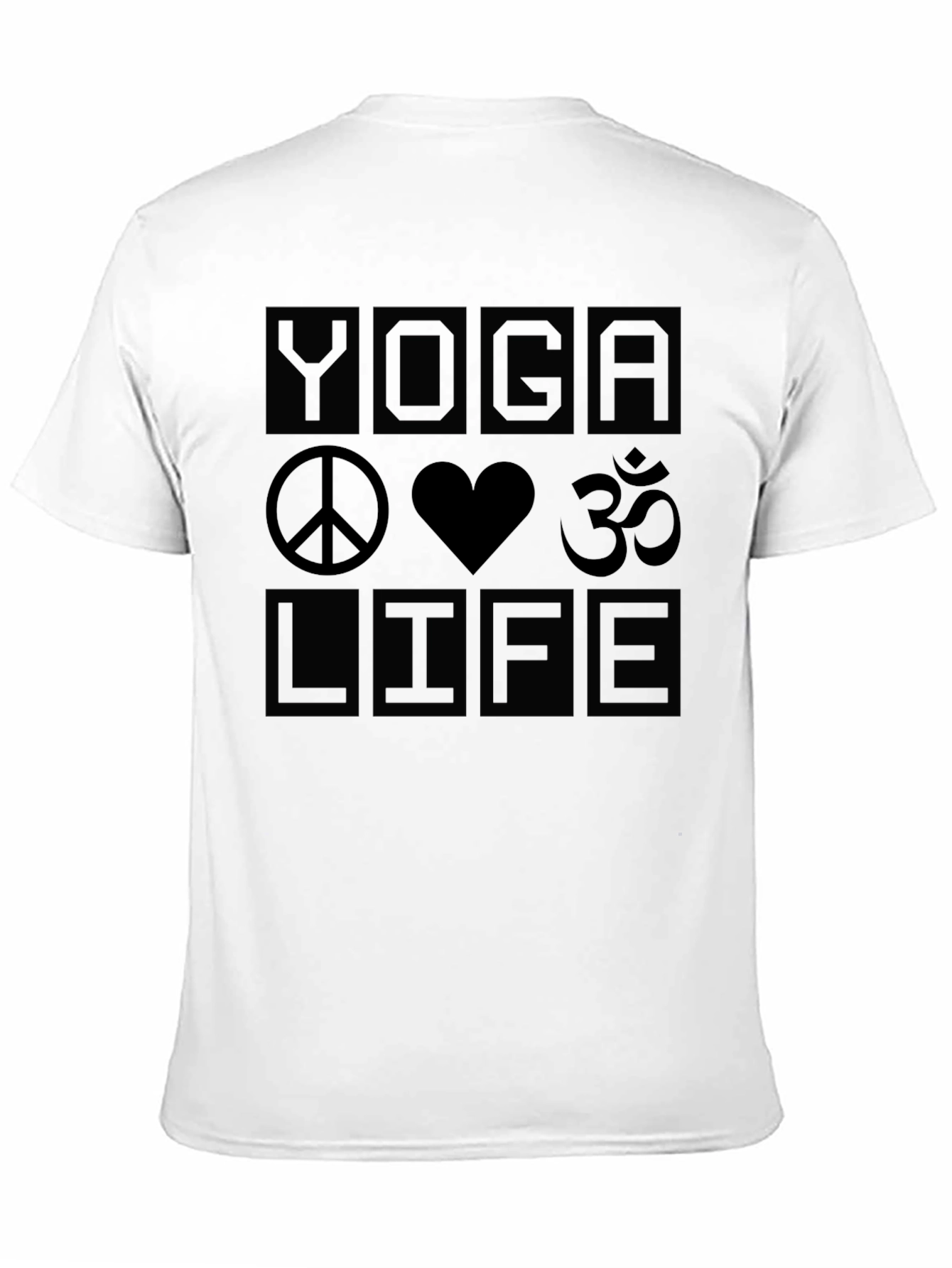 Black Yoga Life Graphic T-Shirt - Peaceful & Comfortable Tee view 11