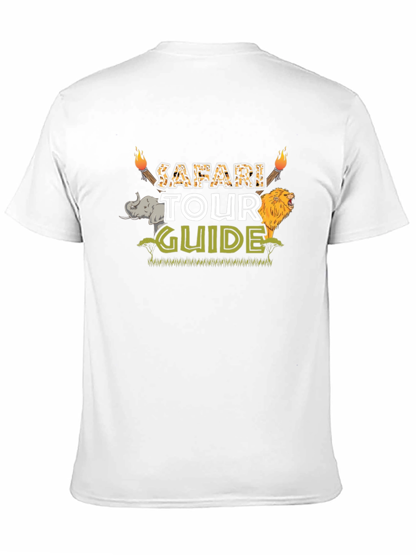 Black Safari Tour Guide Graphic Tee view 11