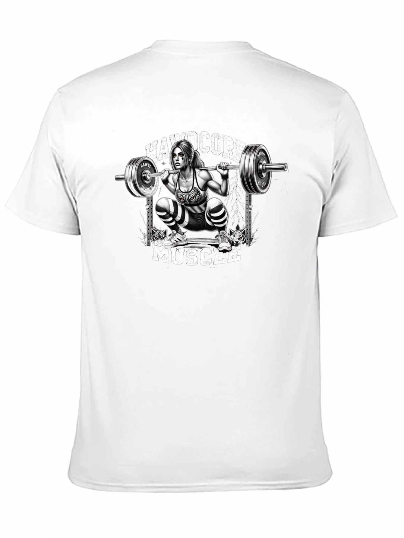 Hardcore Muscle Squat Graphic Tee - 11