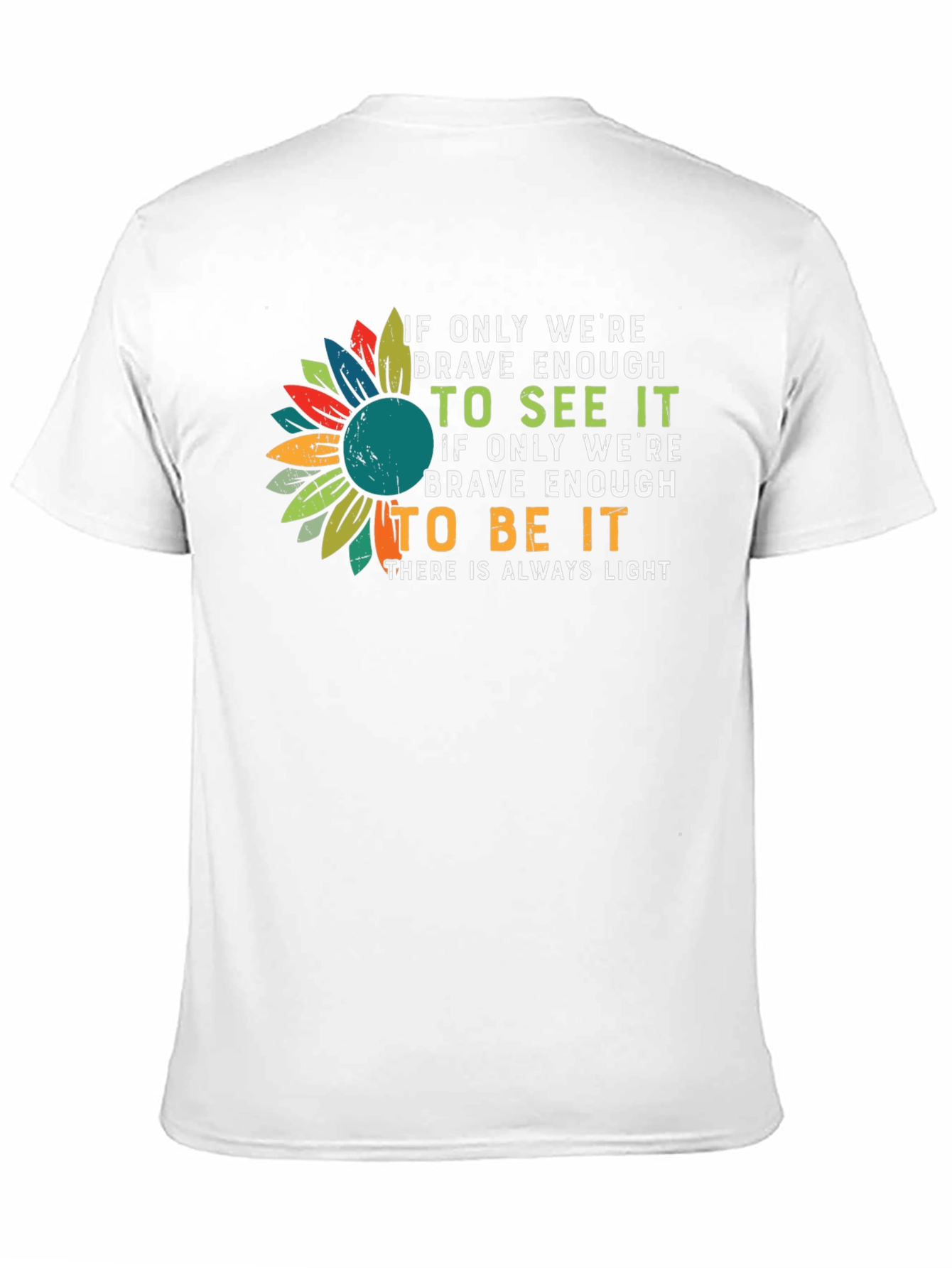 Black Sunflower Inspirational T-Shirt view 11