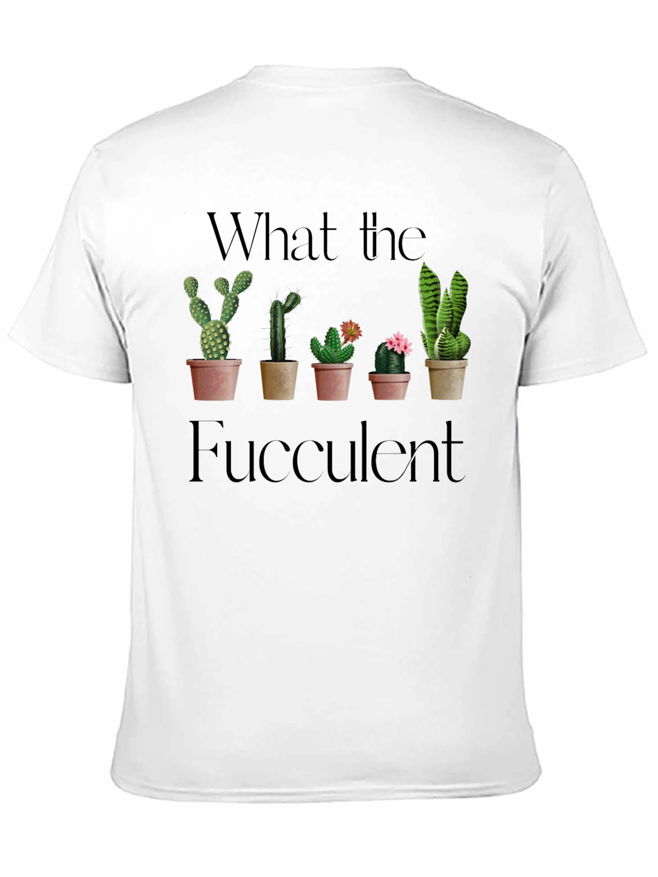 Black What the Fucculent Black Graphic Tee view 11