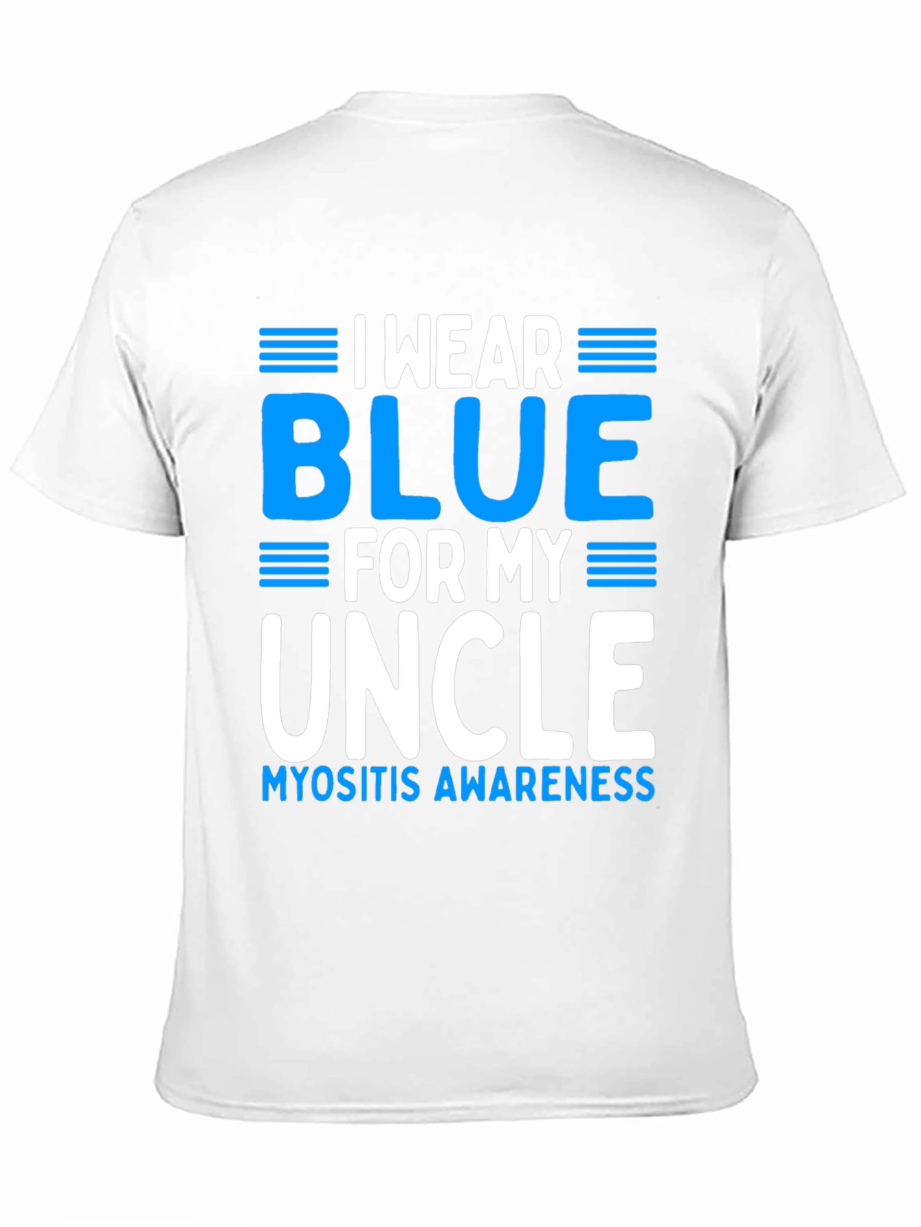 Myositis Awareness Blue Uncle Graphic Tee - 11