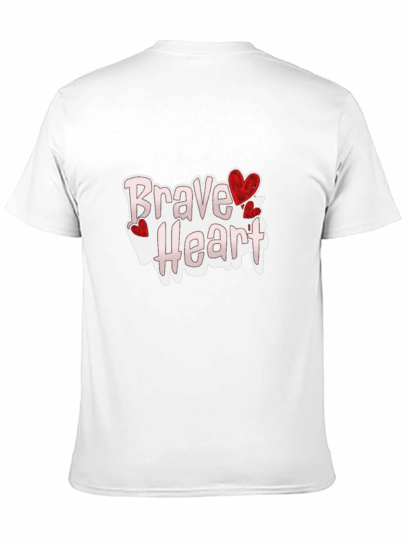 Black Brave Heart Graphic Tee - Love Valentine's Day view 11
