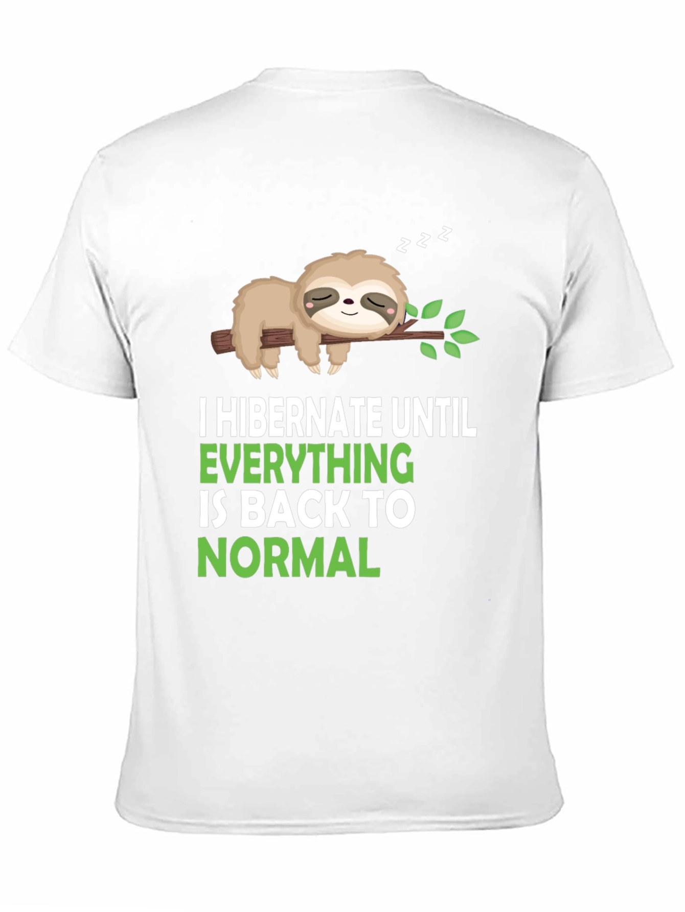 Black Hibernation Sloth Graphic Tee - Soft Cotton Blend view 11