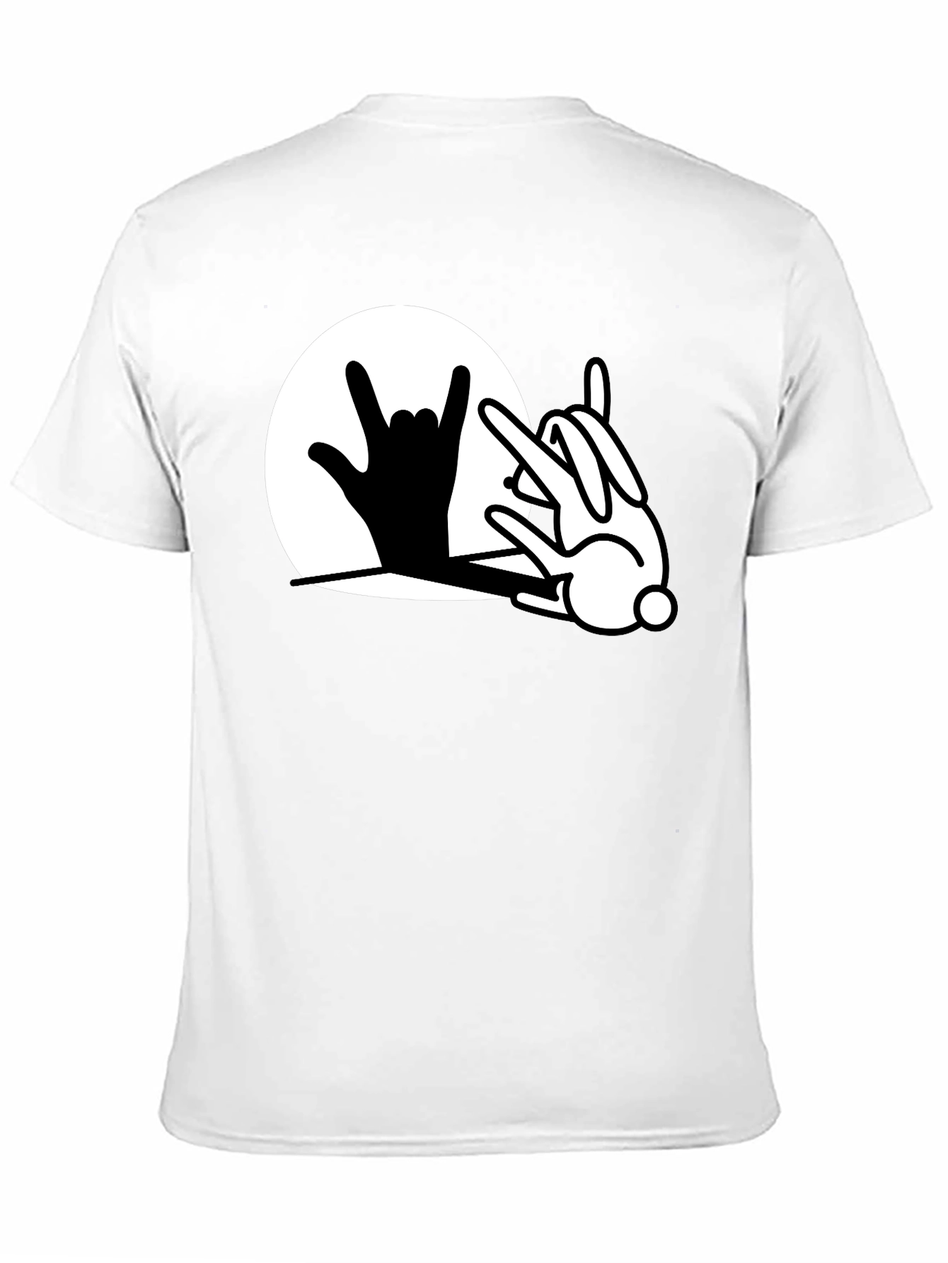 Black Rock On Bunny T-Shirt - Black Cotton Blend view 11