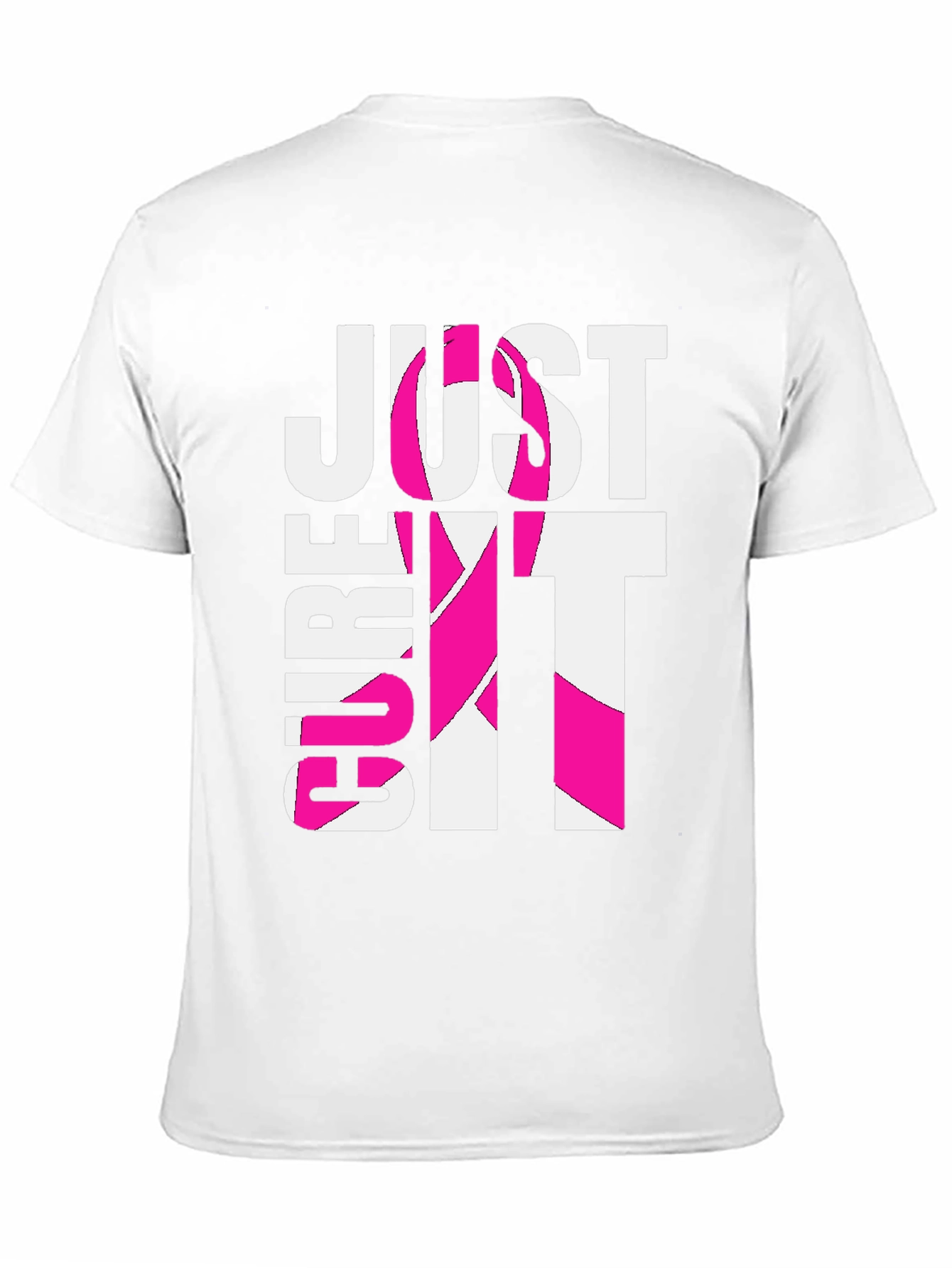 Black Just Cure It T-Shirt - Breast Cancer Awareness Tee view 11