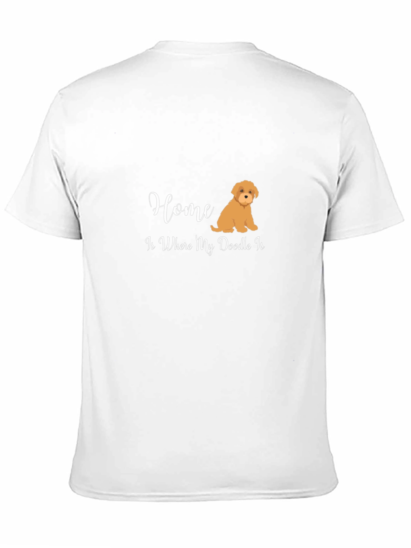 Black Home Is Where My Doodle Is - Black T-Shirt view 11