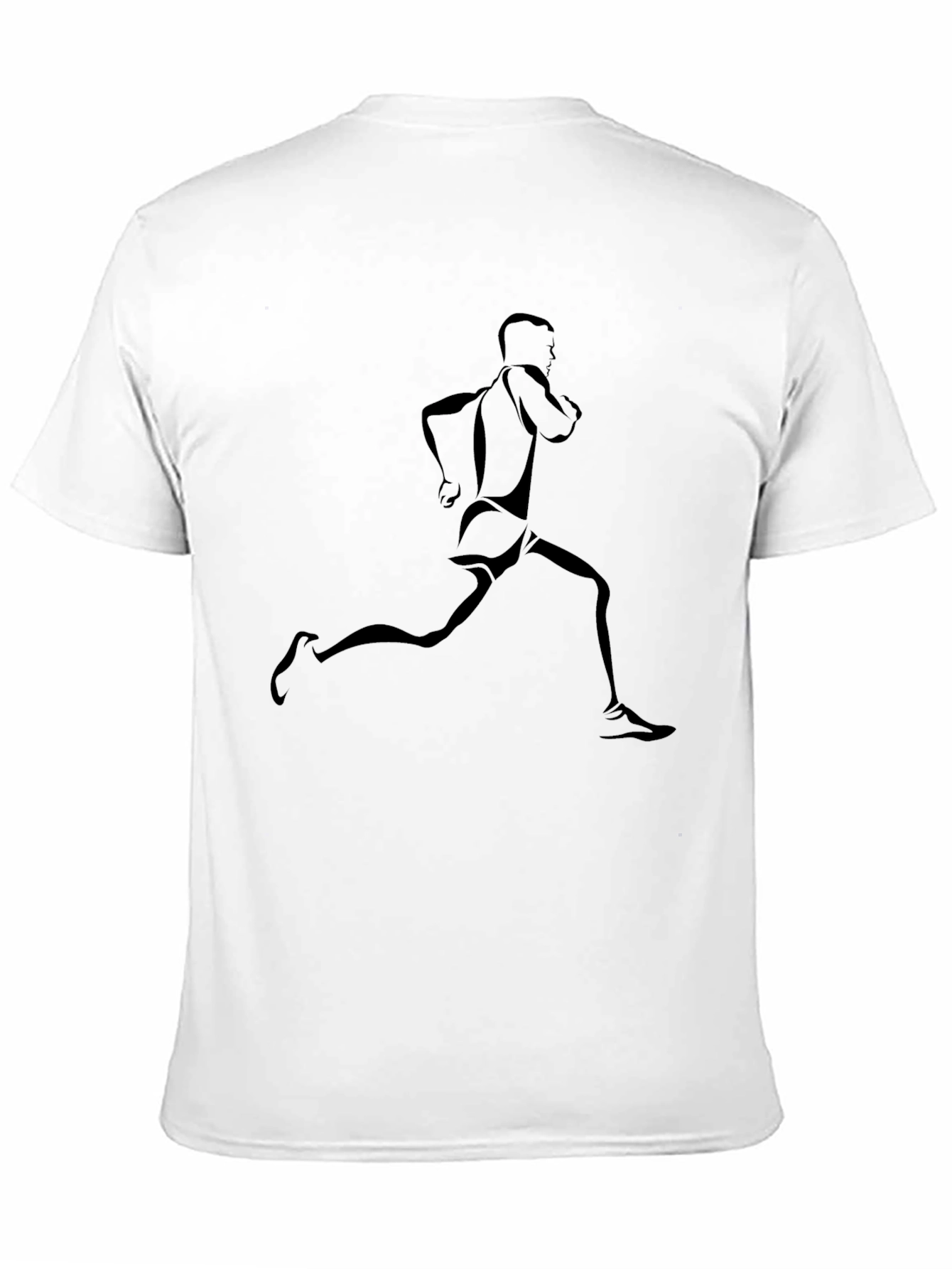 Black Men's Black Runner Graphic Tee view 11