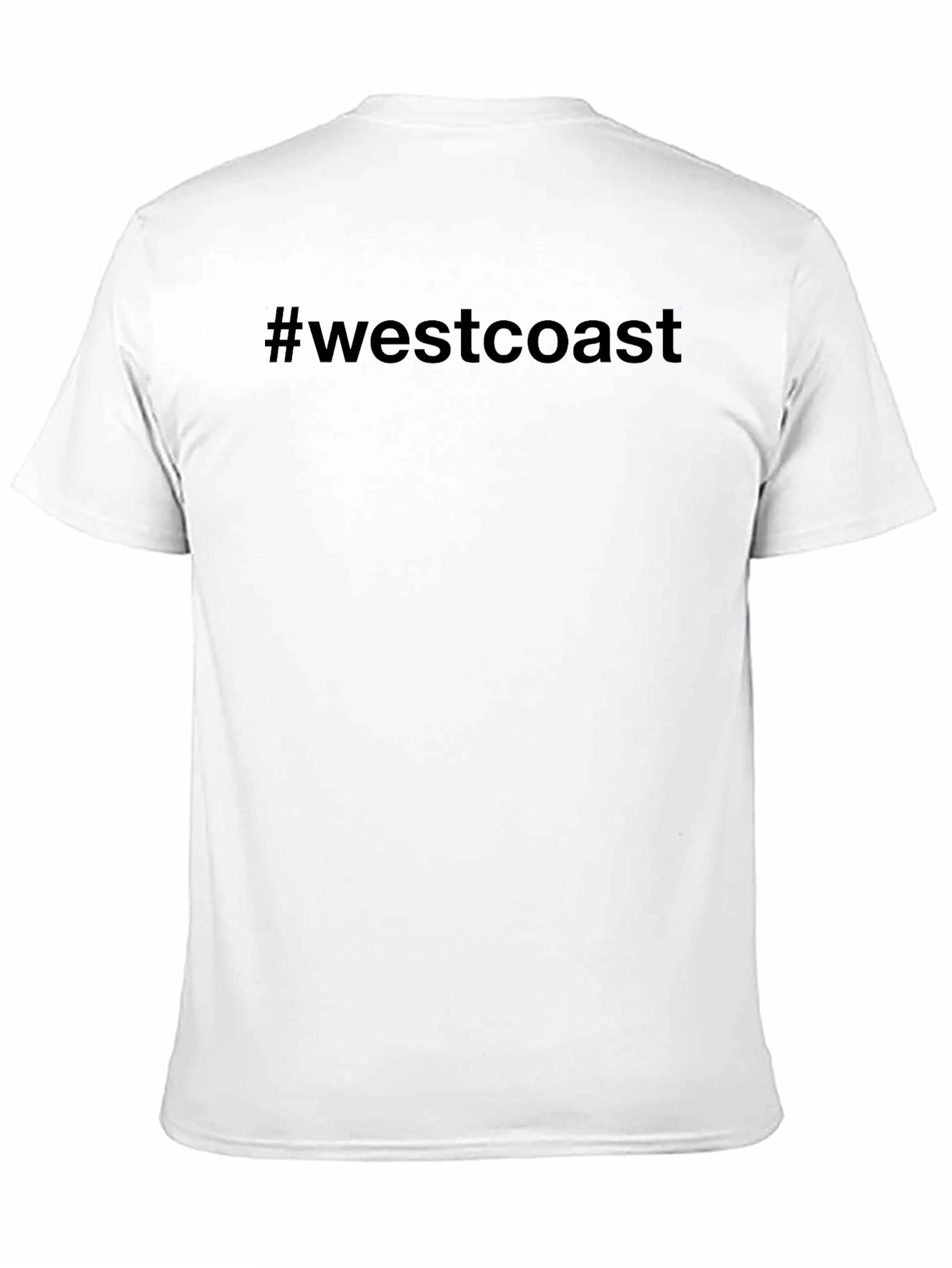 Black West Coast T-Shirt - Stylish Crew Neck Tee view 11