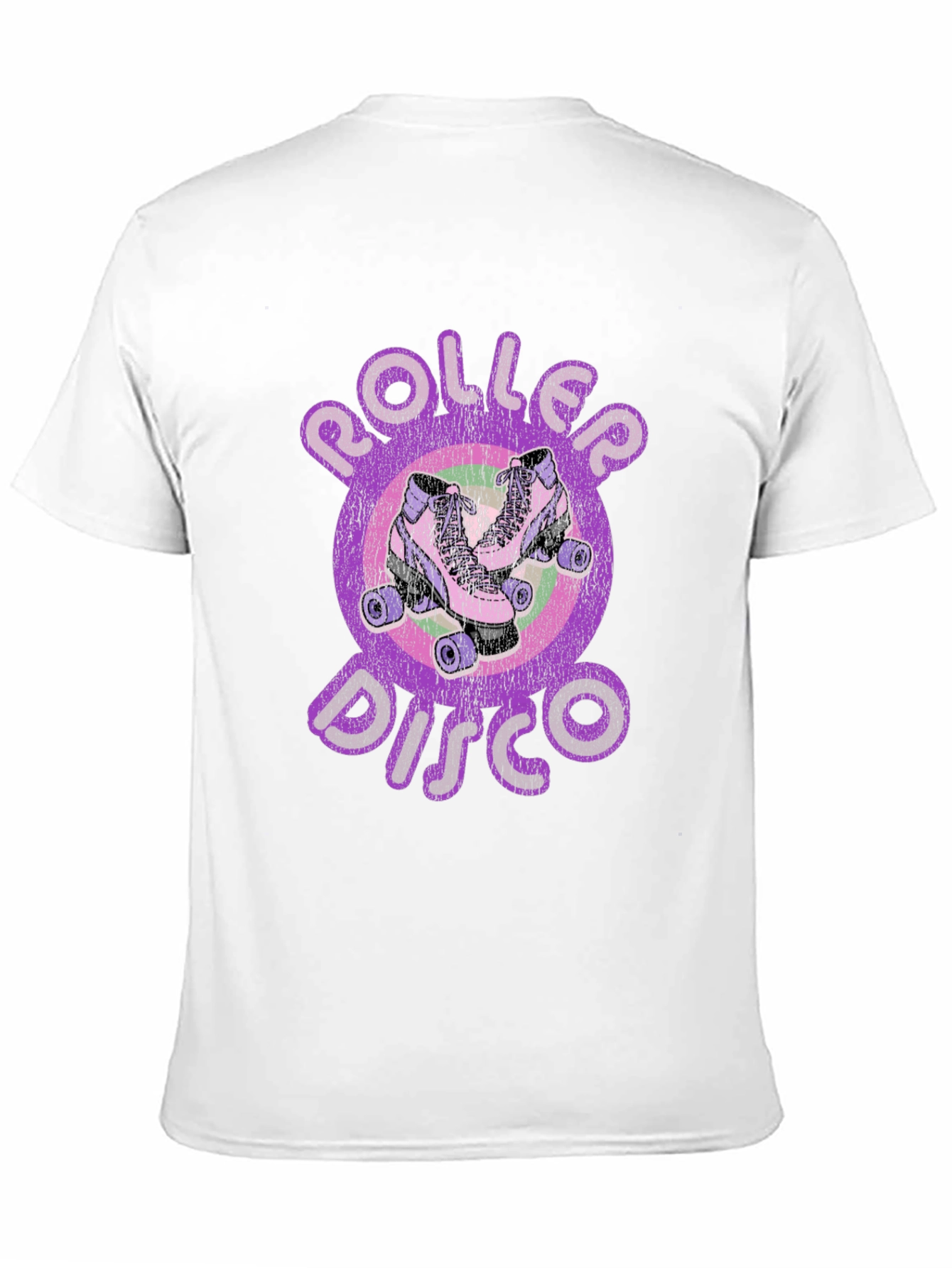 Black Retro Roller Disco T-Shirt - Vintage Skate Style view 11